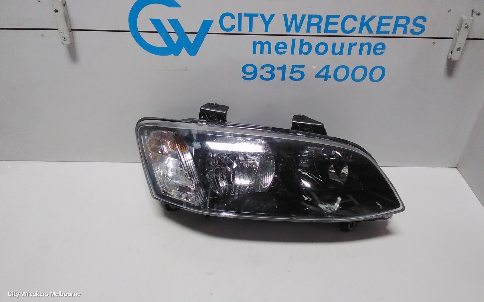 HOLDEN COMMODORE RIGHT HEADLAMP, VE SII, SS/SV6/OMEGA, BLACK INSERT TYPE, 09/2010 - 04/2013