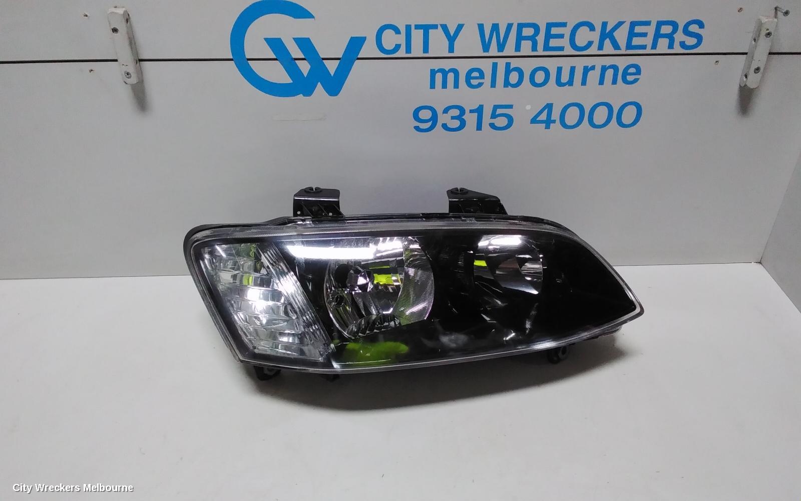 HOLDEN COMMODORE RIGHT HEADLAMP, VE SII, SS/SV6/OMEGA, BLACK INSERT TYPE, 09/2010 - 04/2013