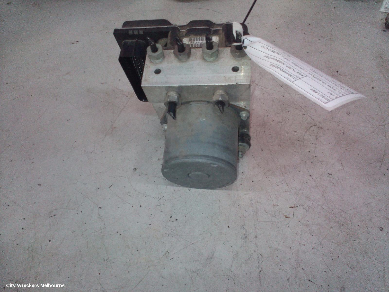 HOLDEN COMMODORE ABS PUMP/MODULATOR, VE, NON TRACTION CONTROL TYPE, 08/2006 - 04/2013