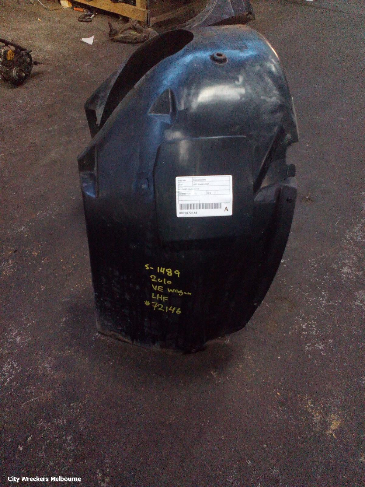 HOLDEN COMMODORE LEFT GUARD LINER, VE, FRONT, 08/2006 - 04/2013