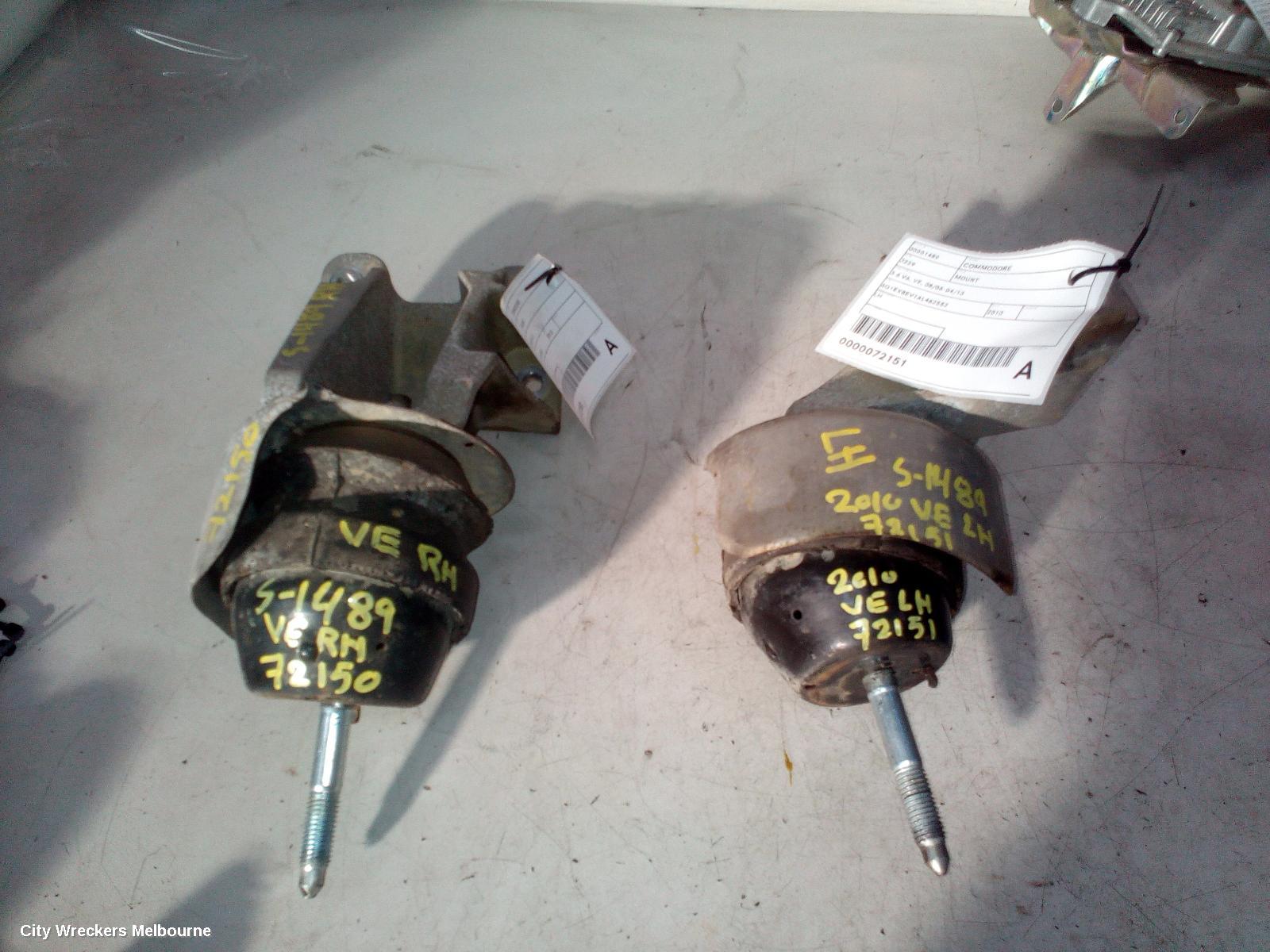 HOLDEN COMMODORE MOUNT, ENGINE MOUNT, LEFT, 3.6 V6, SIDI, LLT, VE, 08/2009 - 05/2013