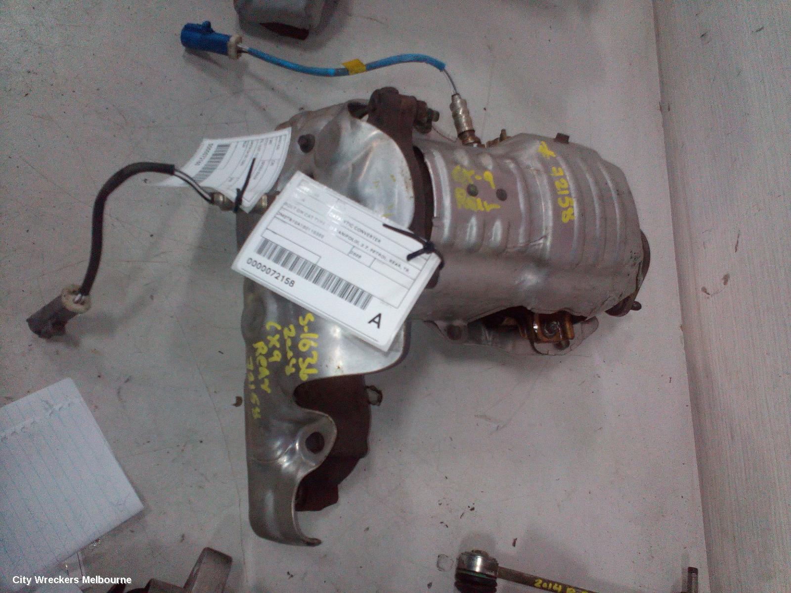 MAZDA CX9 CATALYTIC CONVERTER, BOLT ON CAT TYPE (TO MANIFOLD), 3.7, PETROL, REAR, TB, 12/2007 - 12/2015