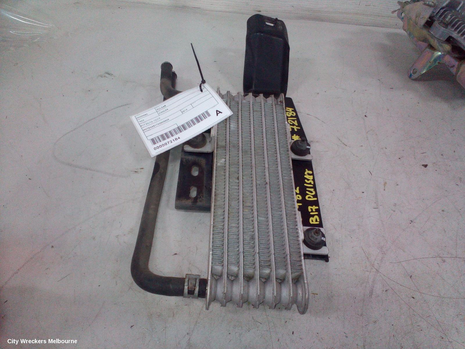 NISSAN PULSAR COOLER, TRANSMISSION OIL COOLER, PETROL, 1.8, MRA8DE, B17/C12, 12/2012 - 12/2017