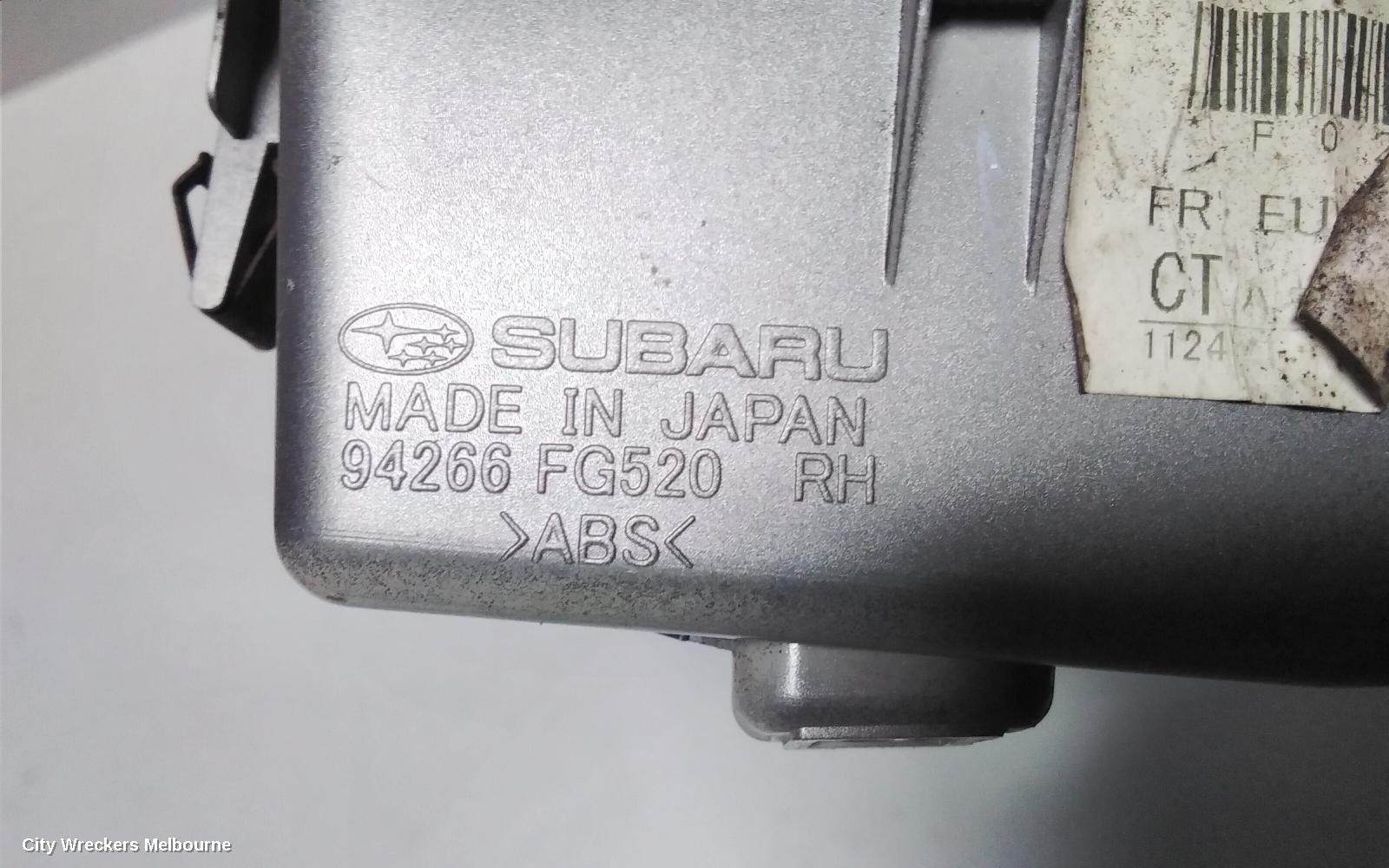 SUBARU IMPREZA PWR DR WIND SWITCH, RH FRONT (MASTER SWITCH), F08, G3, 04/2007 - 12/2013