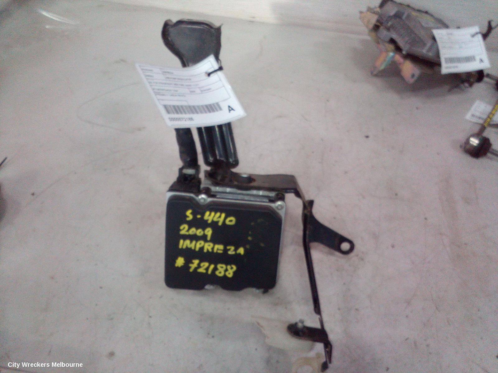 SUBARU IMPREZA ABS PUMP/MODULATOR, G3, P/N 27596FG041, VDC TYPE, 04/2007 - 11/2011