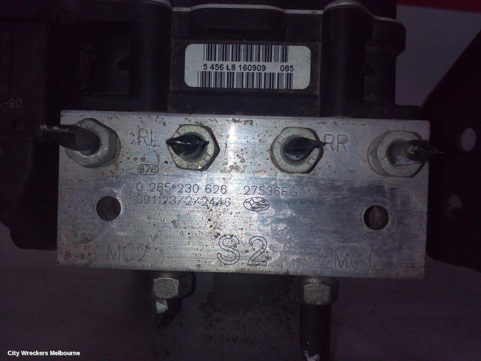 SUBARU IMPREZA ABS PUMP/MODULATOR, G3, P/N 27596FG041, VDC TYPE, 04/2007 - 11/2011