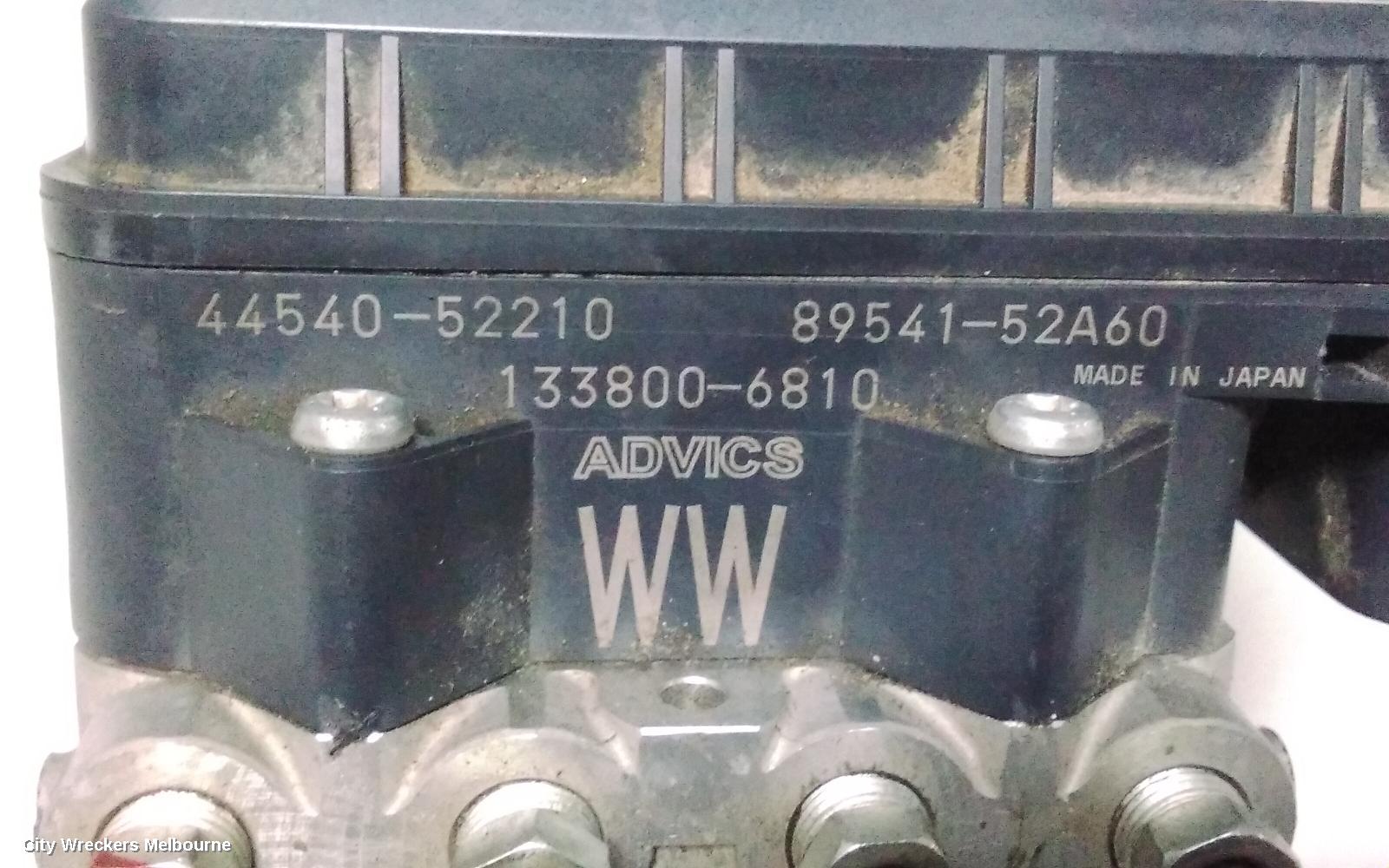 TOYOTA YARIS ABS PUMP/MODULATOR, SEDAN, NCP9#, 03/2006 - 06/2016