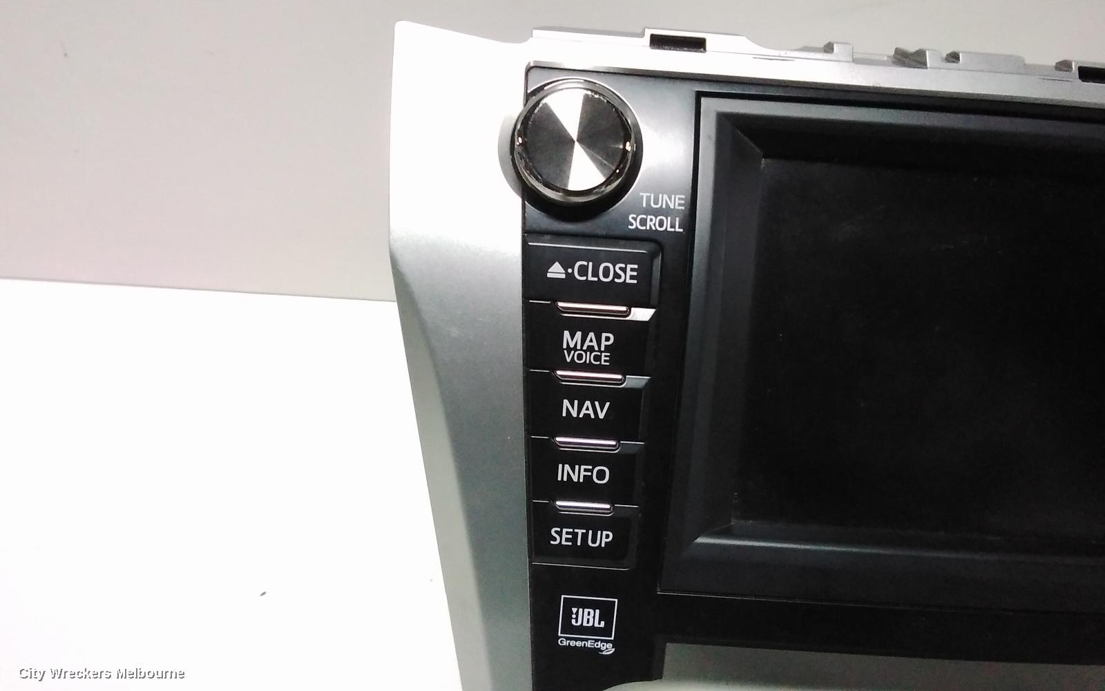 TOYOTA CAMRY RADIO/CD/DVD/SAT/TV, 7IN SAT NAV HEAD UNIT (P/N ON FACE 18039), ASV50/AVV50, 12/2011 - 05/2015