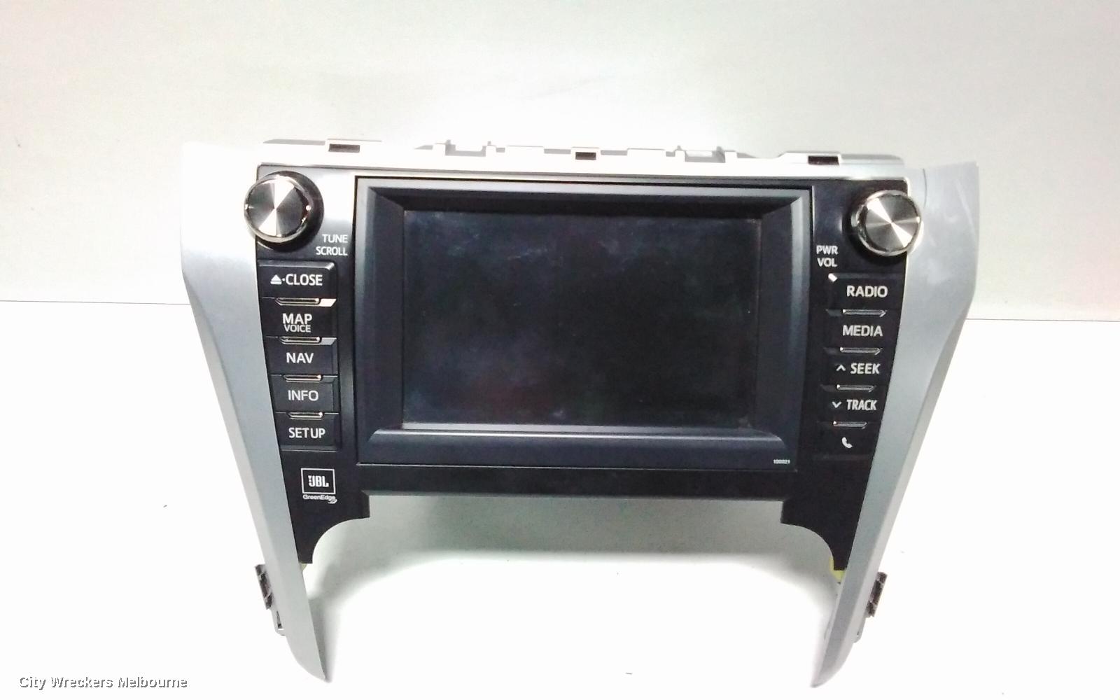 TOYOTA CAMRY RADIO/CD/DVD/SAT/TV, 7IN SAT NAV HEAD UNIT (P/N ON FACE 18039), ASV50/AVV50, 12/2011 - 05/2015