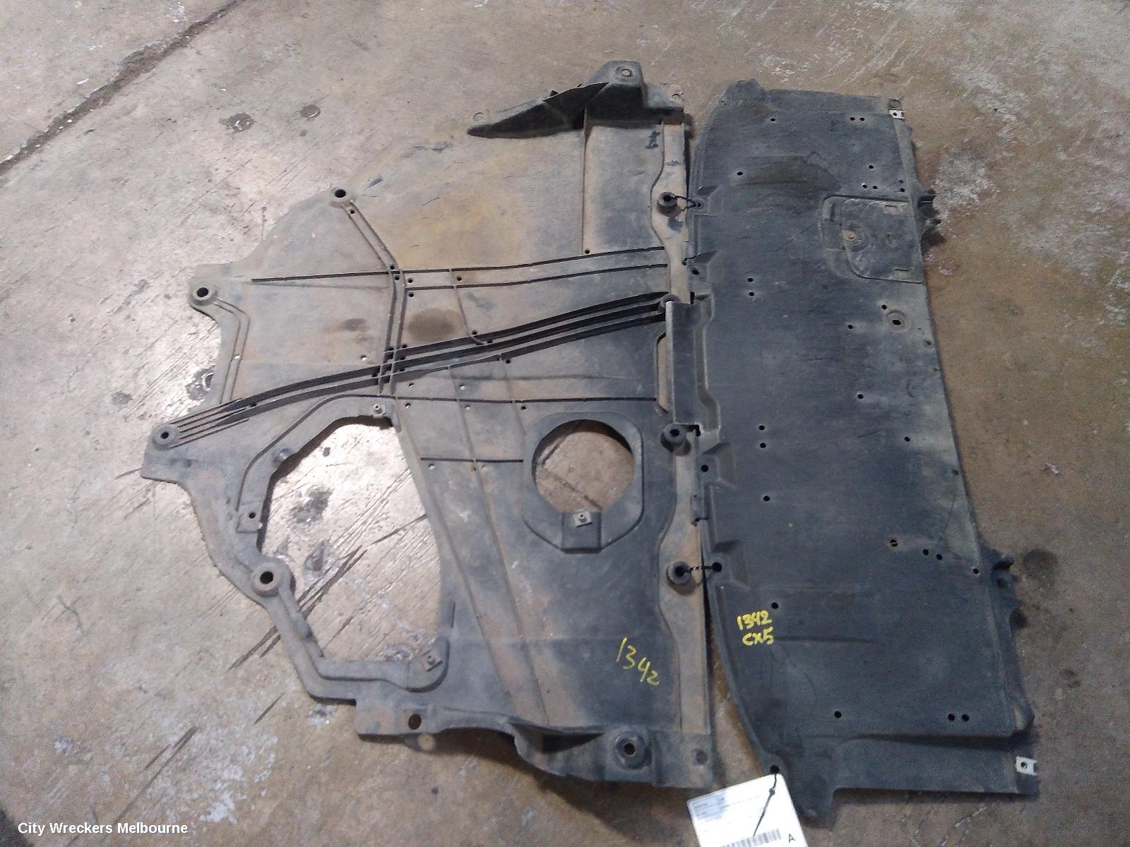 MAZDA CX5 LOWER ENGINE SPLASH TRAY, FRONT BUMPER SPLASHTRAY, KE, 02/2012 - 12/2016