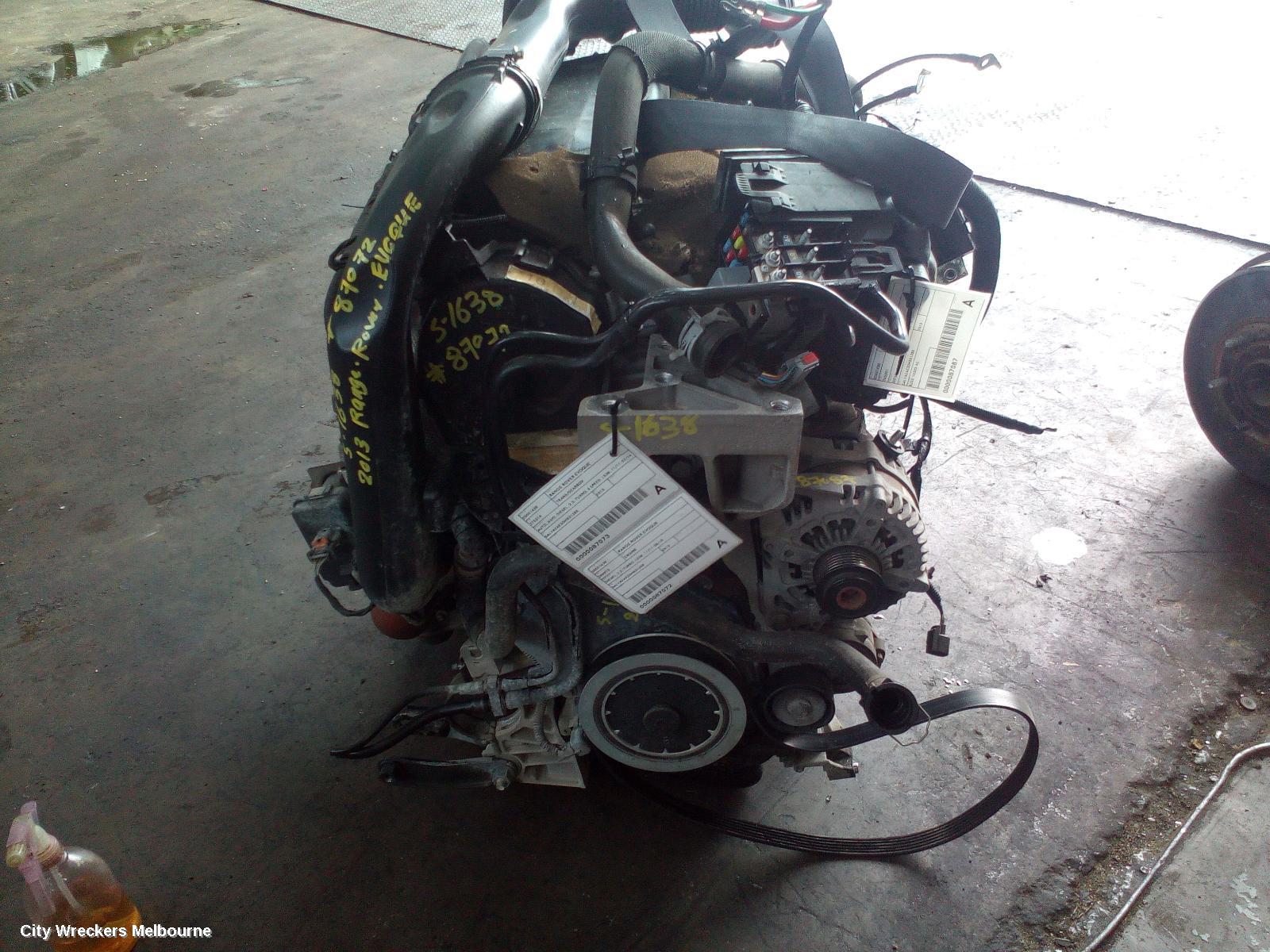 LAND ROVER RANGEROVER EVOQUE ENGINE, DIESEL, 2.2, TURBO, L538, 11/2011 - 08/2015