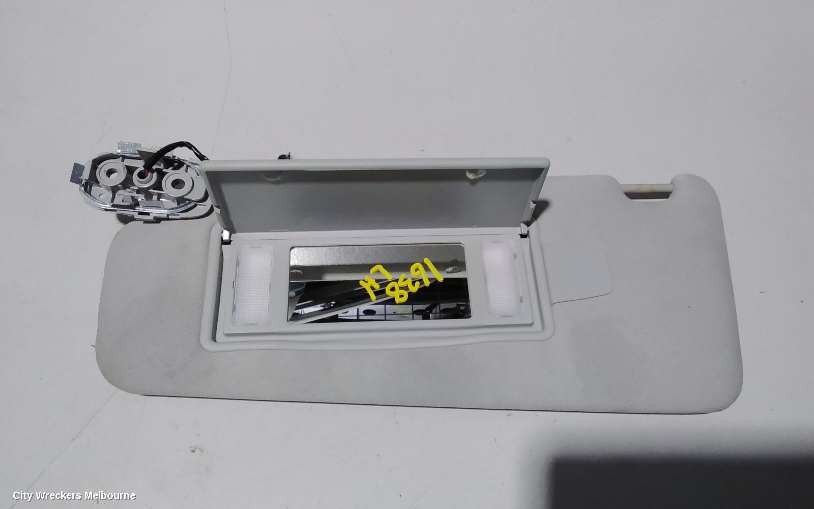 LAND ROVER RANGEROVER EVOQUE SUNVISOR, L538, LH SIDE, 11/2011 - 01/2019