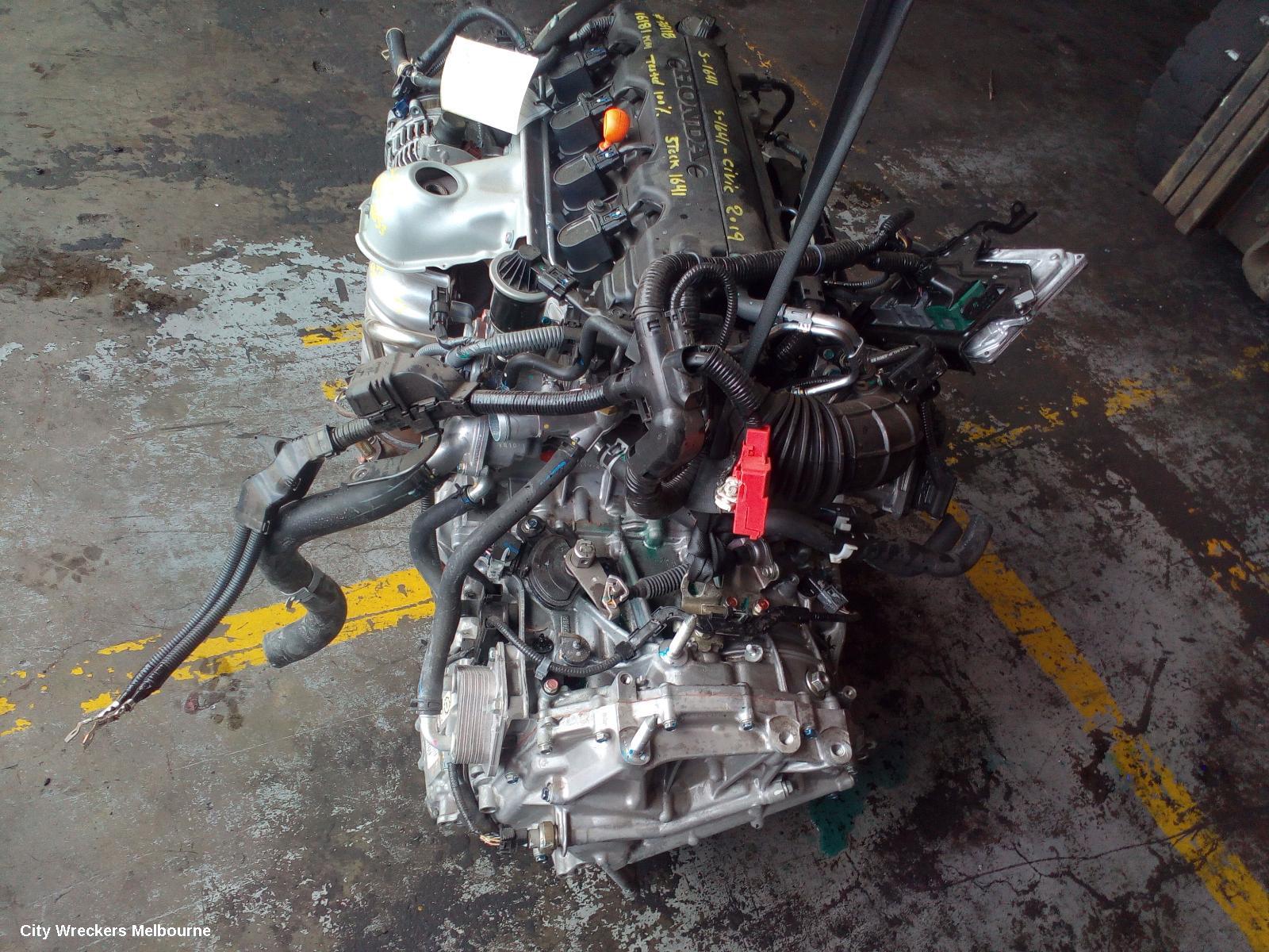 HONDA CIVIC ENGINE, PETROL, 1.8, 10TH GEN, 05/2016 ONWARDS