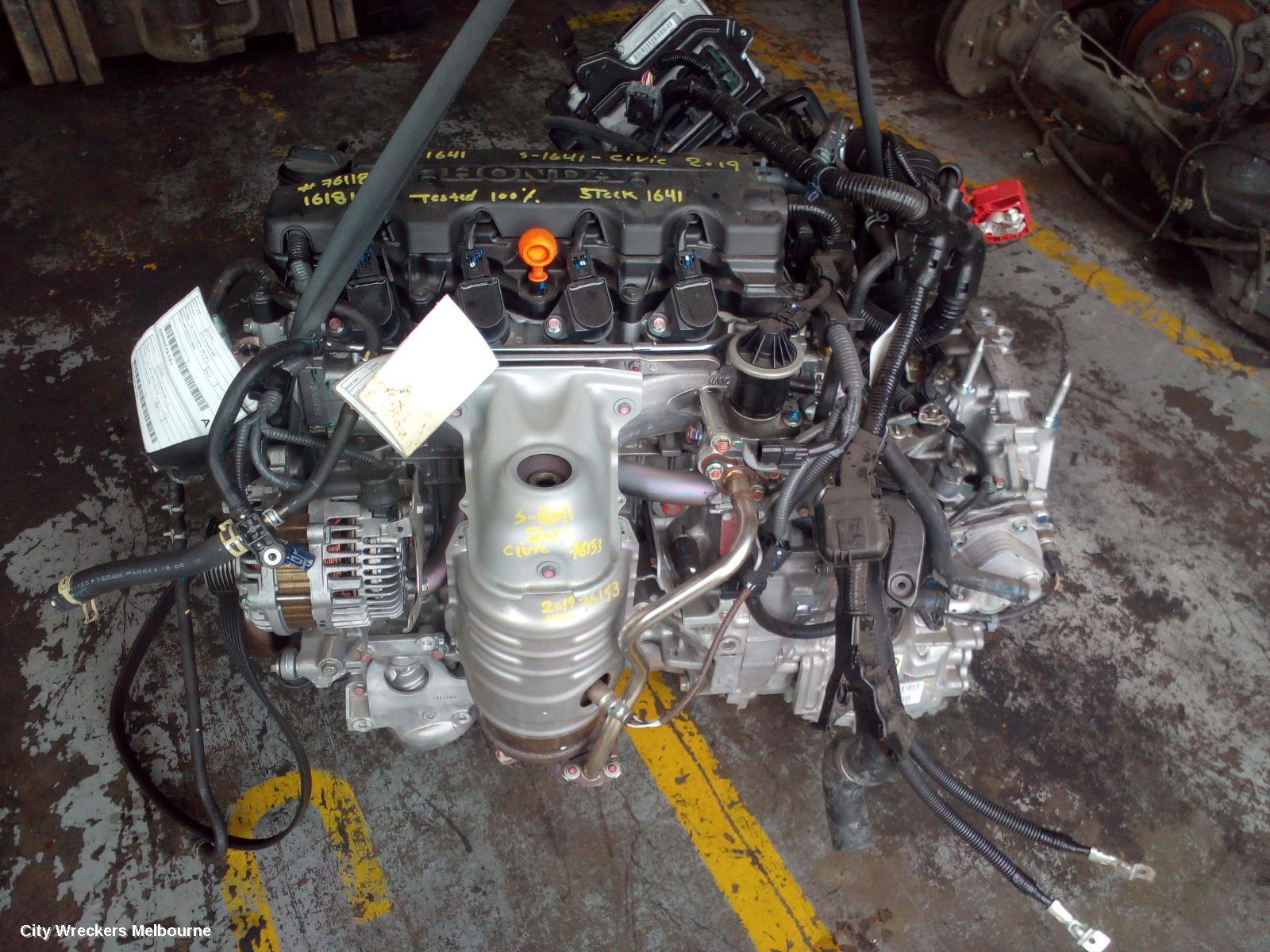 HONDA CIVIC ENGINE, PETROL, 1.8, 10TH GEN, 05/2016 ONWARDS