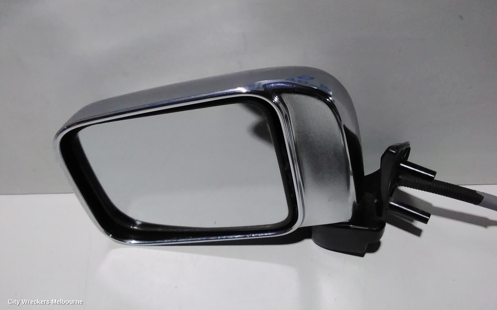 NISSAN NAVARA LEFT DOOR MIRROR, D22, POWER, BLACK, 04/1997 - 08/2015