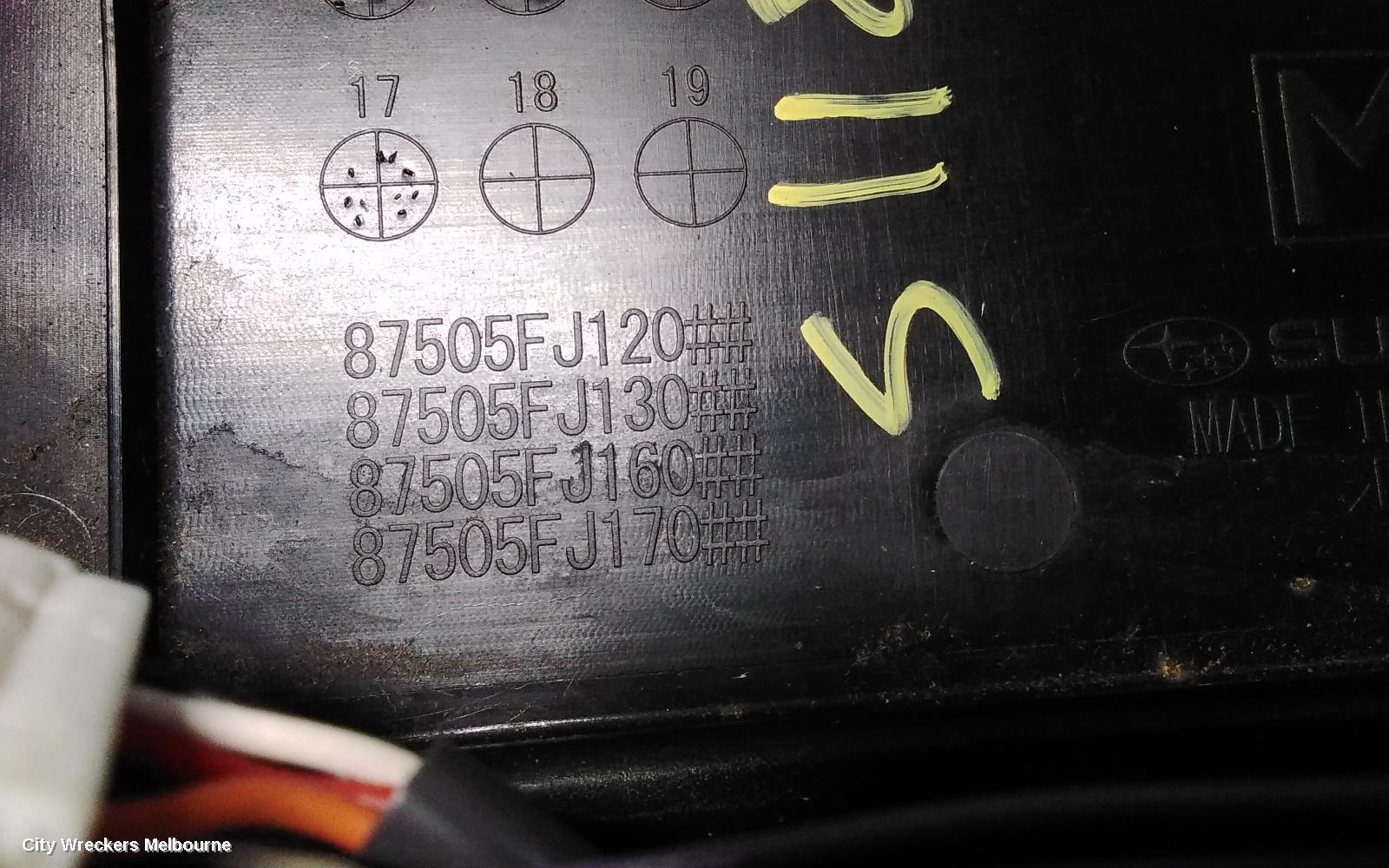 SUBARU WRX COURTESY LIGHT, V1, 03/2014 - 10/2021