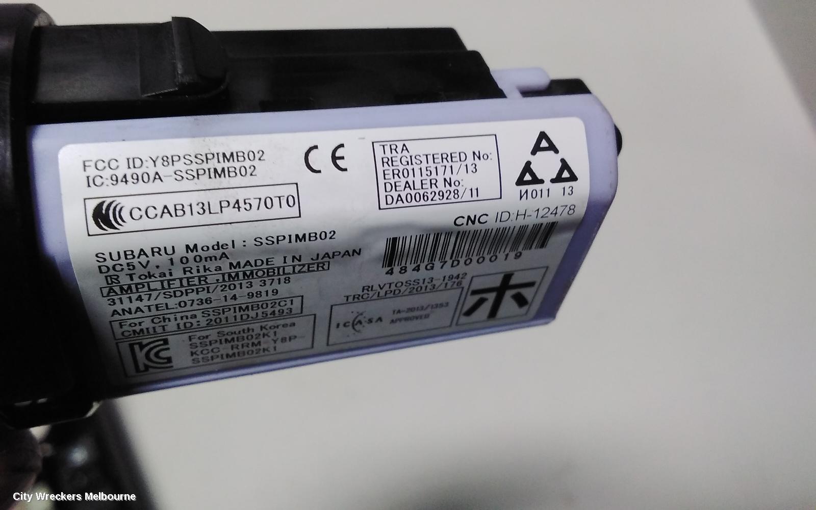 SUBARU WRX, V1, 03/2014 - 10/2021, PUSH START STOP BUTTON: 72356