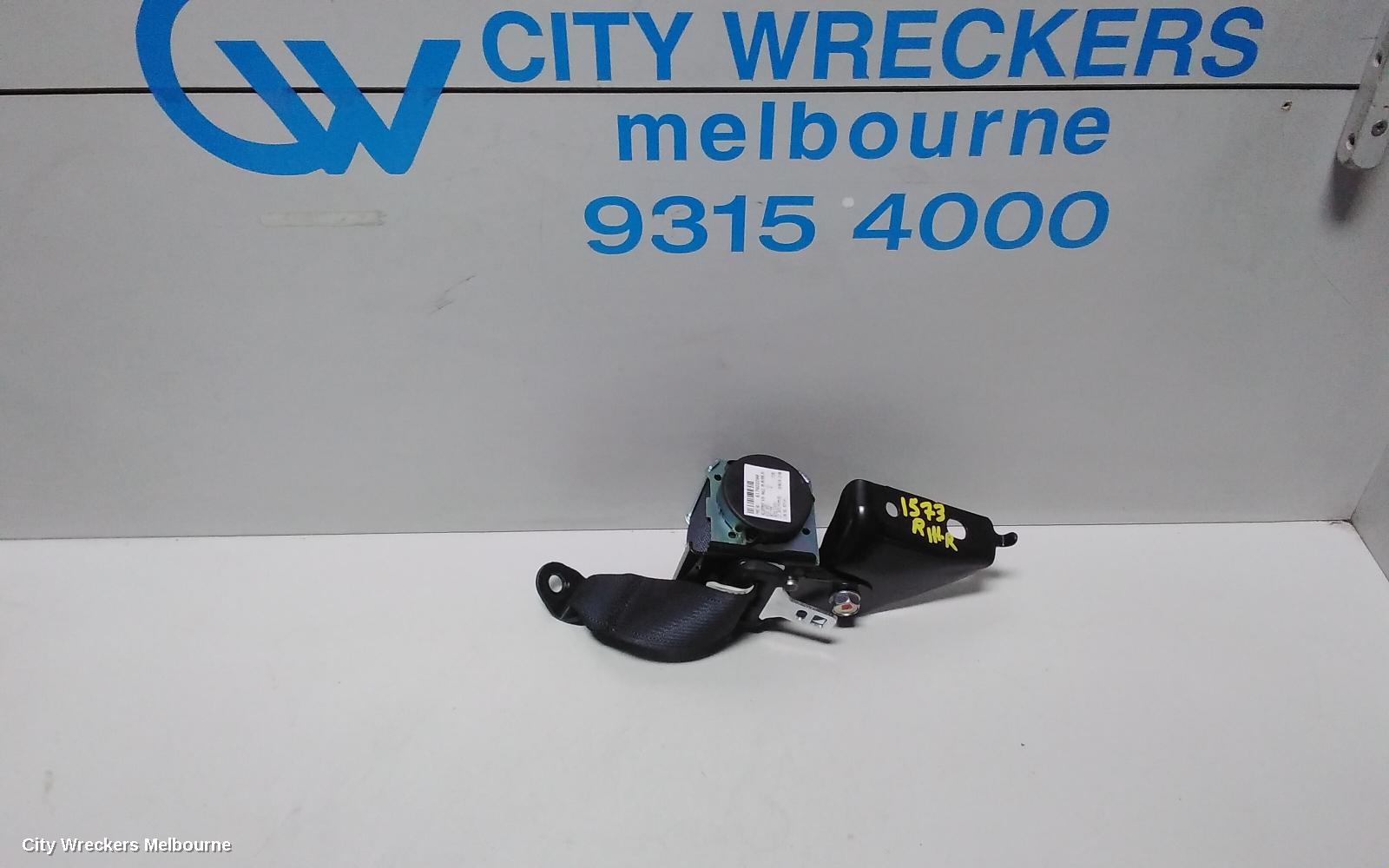 MITSUBISHI ASX SEATBELT/STALK, RH REAR, SEAT BELT ONLY, XA-XE, 06/2010 ONWARDS