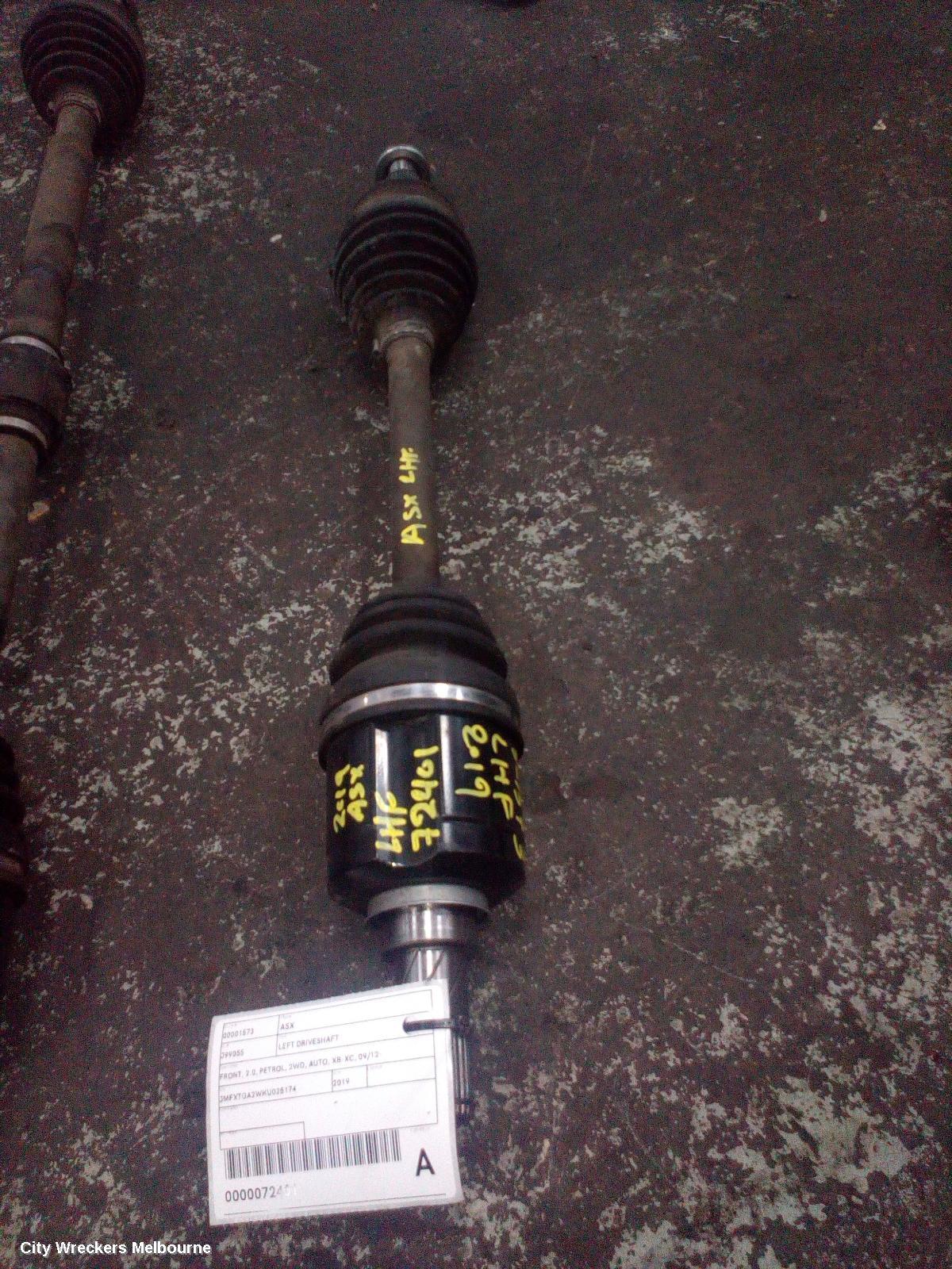 MITSUBISHI ASX LEFT DRIVESHAFT, FRONT, 2.0, PETROL, 2WD, AUTO, XB-XD, 09/2012 - 12/2024
