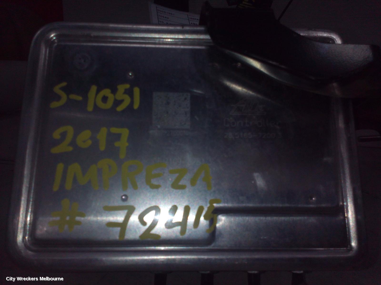 SUBARU IMPREZA ABS PUMP/MODULATOR, G5, P/N FL080, 11/2016 ONWARDS