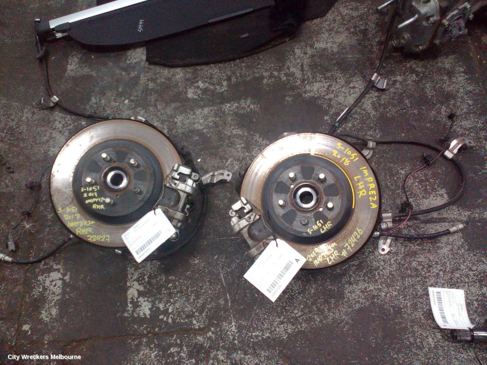 SUBARU IMPREZA LEFT REAR HUB ASSEMBLY, G5, 11/2016 - 09/2023