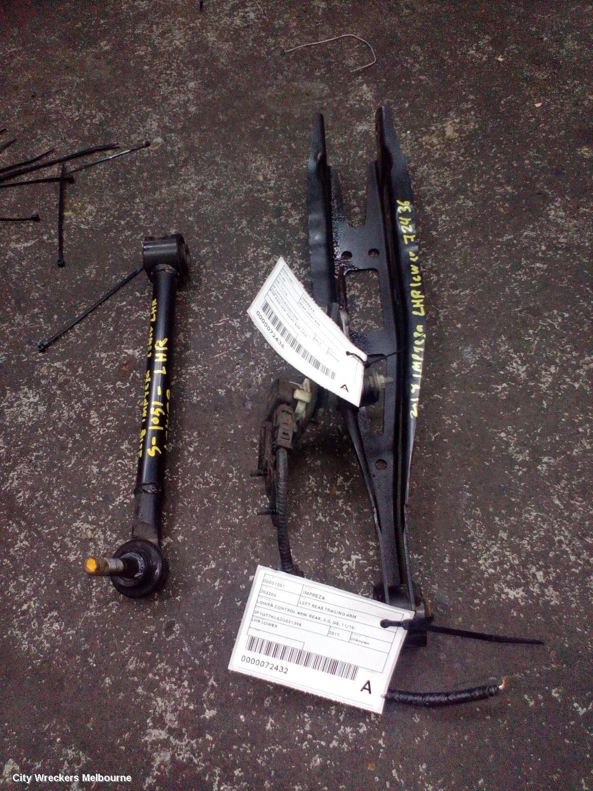 SUBARU IMPREZA REAR SWAY BAR, G5, 09/2016 - 09/2023