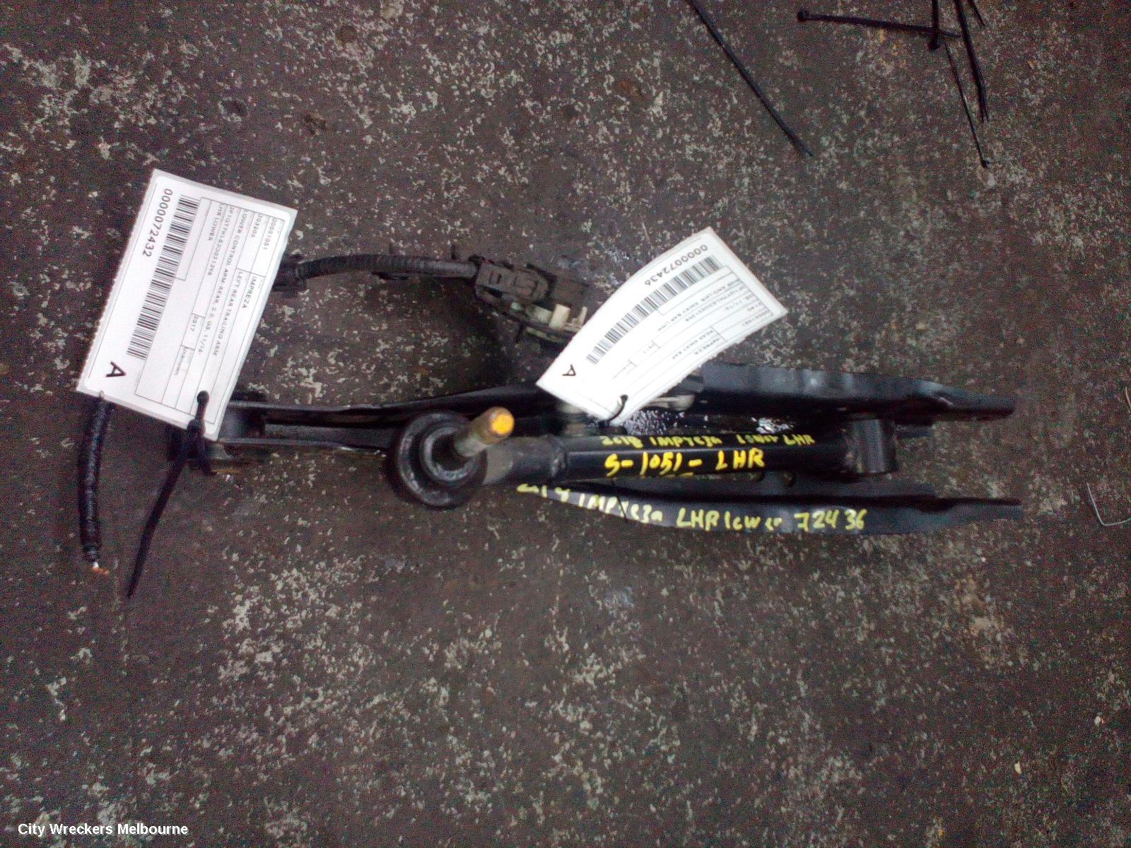 SUBARU IMPREZA REAR SWAY BAR, G5, 09/2016 - 09/2023