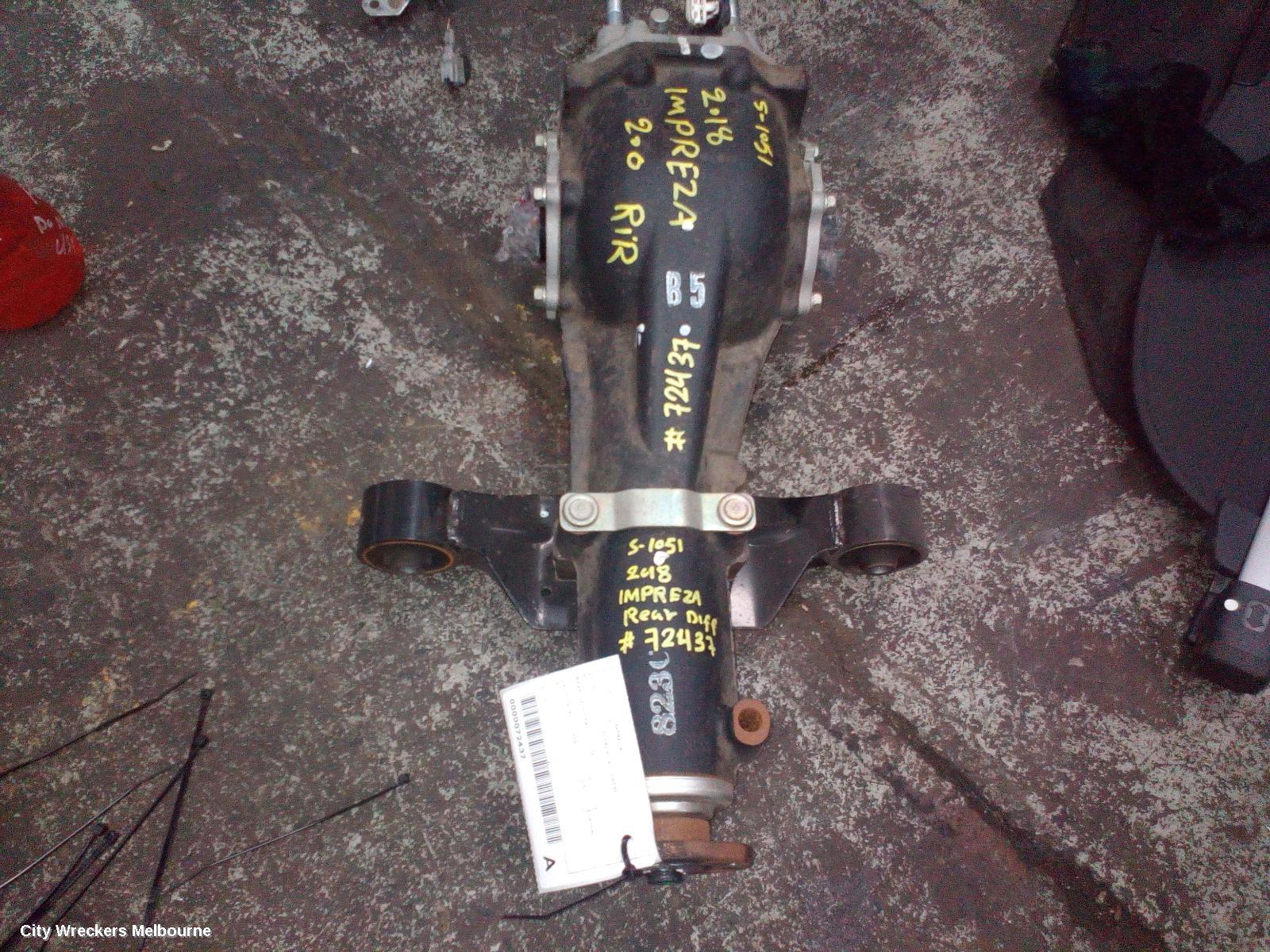 SUBARU IMPREZA DIFFERENTIAL CENTRE, REAR, G5, 3.7 RATIO, 11/2016 ONWARDS