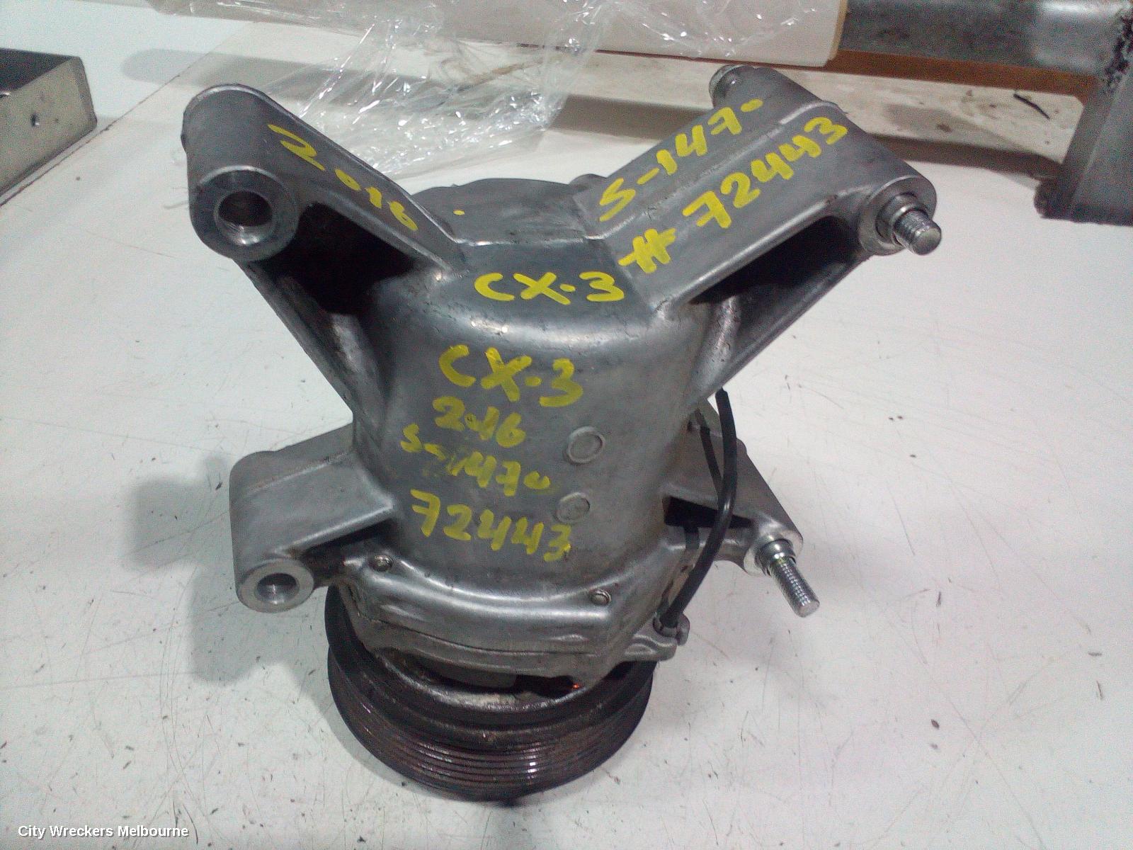 MAZDA CX3 A/C COMPRESSOR, DK, 1.5, SKYACTIV-D, TURBO DIESEL, 03/2015 - 03/2020