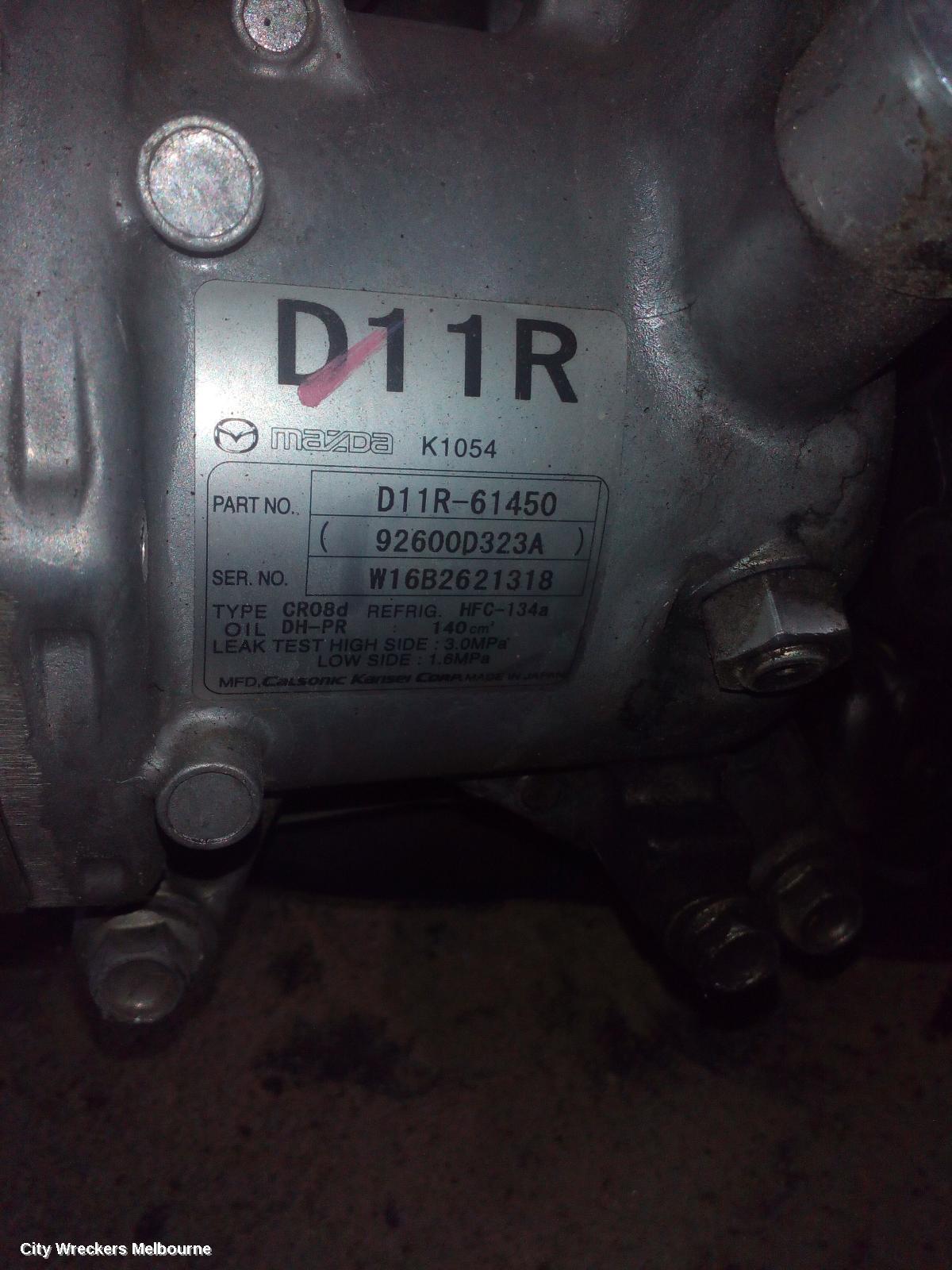 MAZDA CX3 A/C COMPRESSOR, DK, 1.5, SKYACTIV-D, TURBO DIESEL, 03/2015 - 03/2020