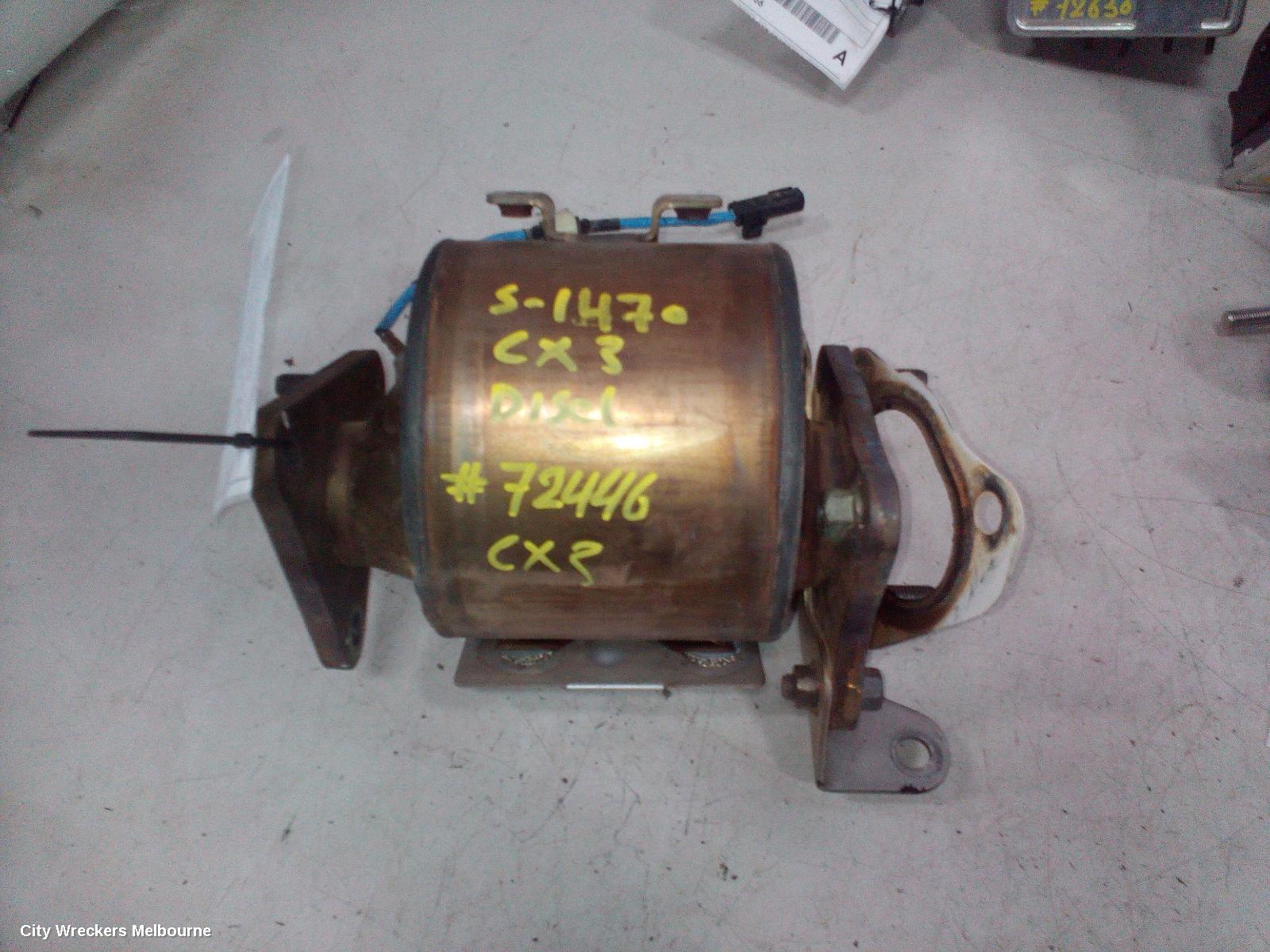 MAZDA CX3 CATALYTIC CONVERTER, DOWNPIPE-CAT TYPE, 1.5, DIESEL, DK, 03/2015 - 05/2018
