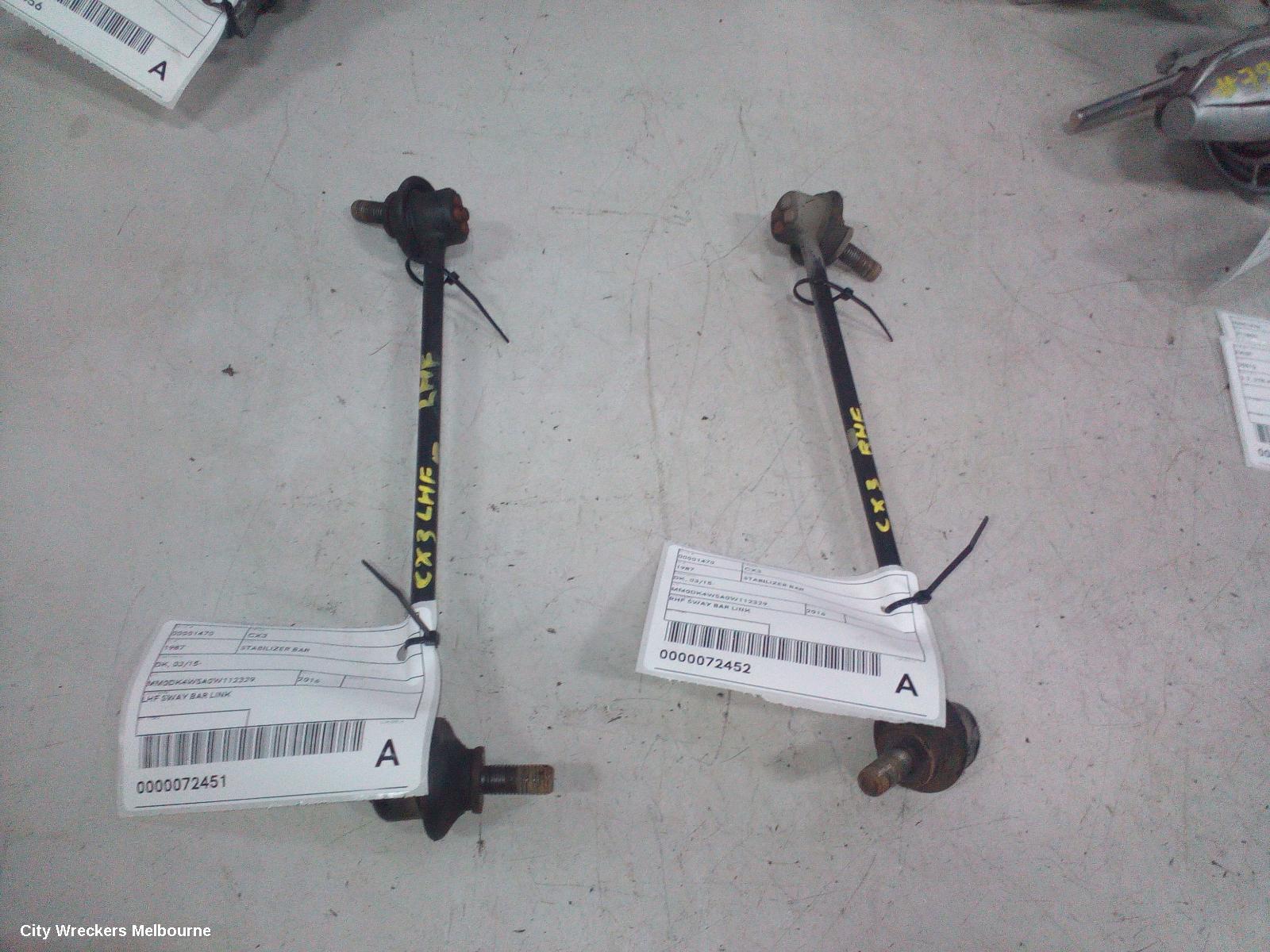 MAZDA CX3 STABILISER BAR, DK, 03/2015 ONWARDS