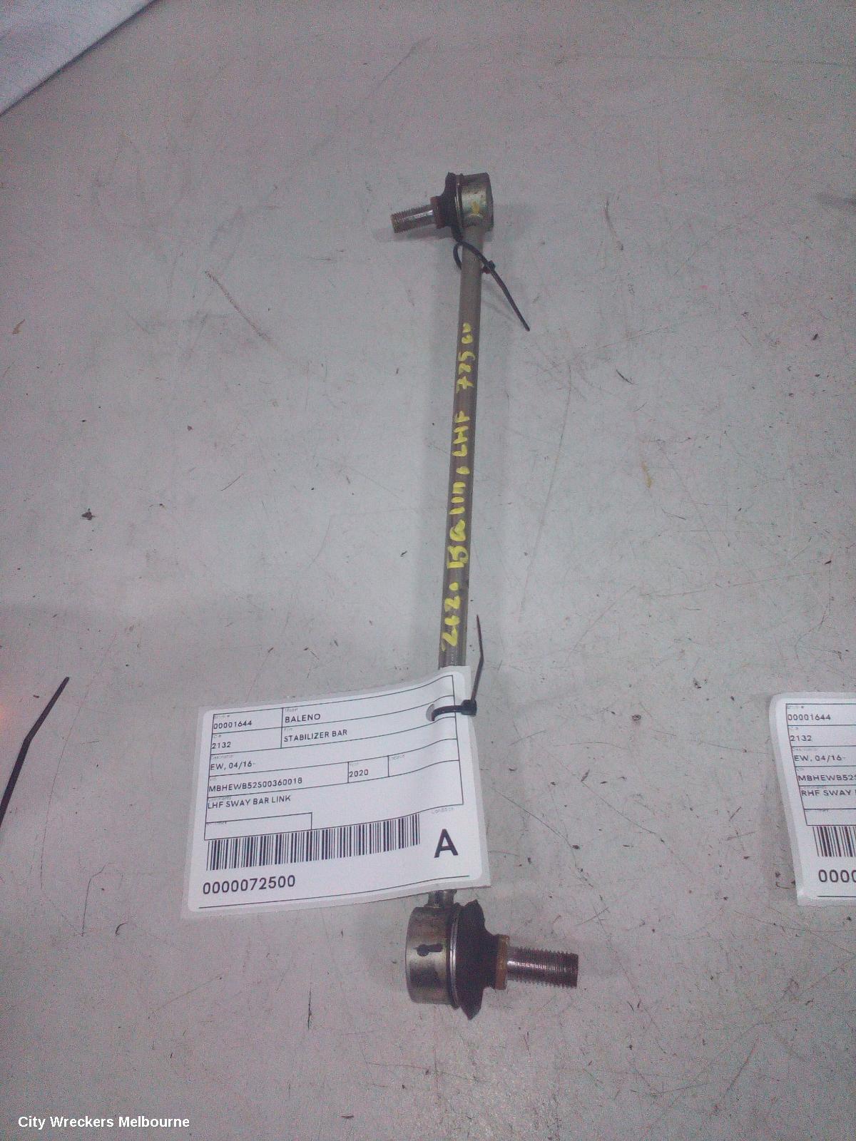 SUZUKI BALENO STABILISER BAR, EW, 04/2016 - 12/2022