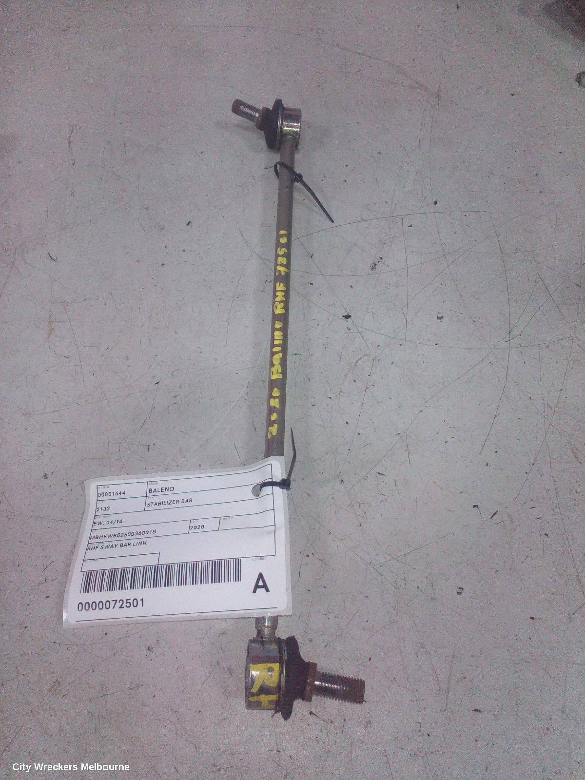SUZUKI BALENO STABILISER BAR, EW, 04/2016 - 12/2022