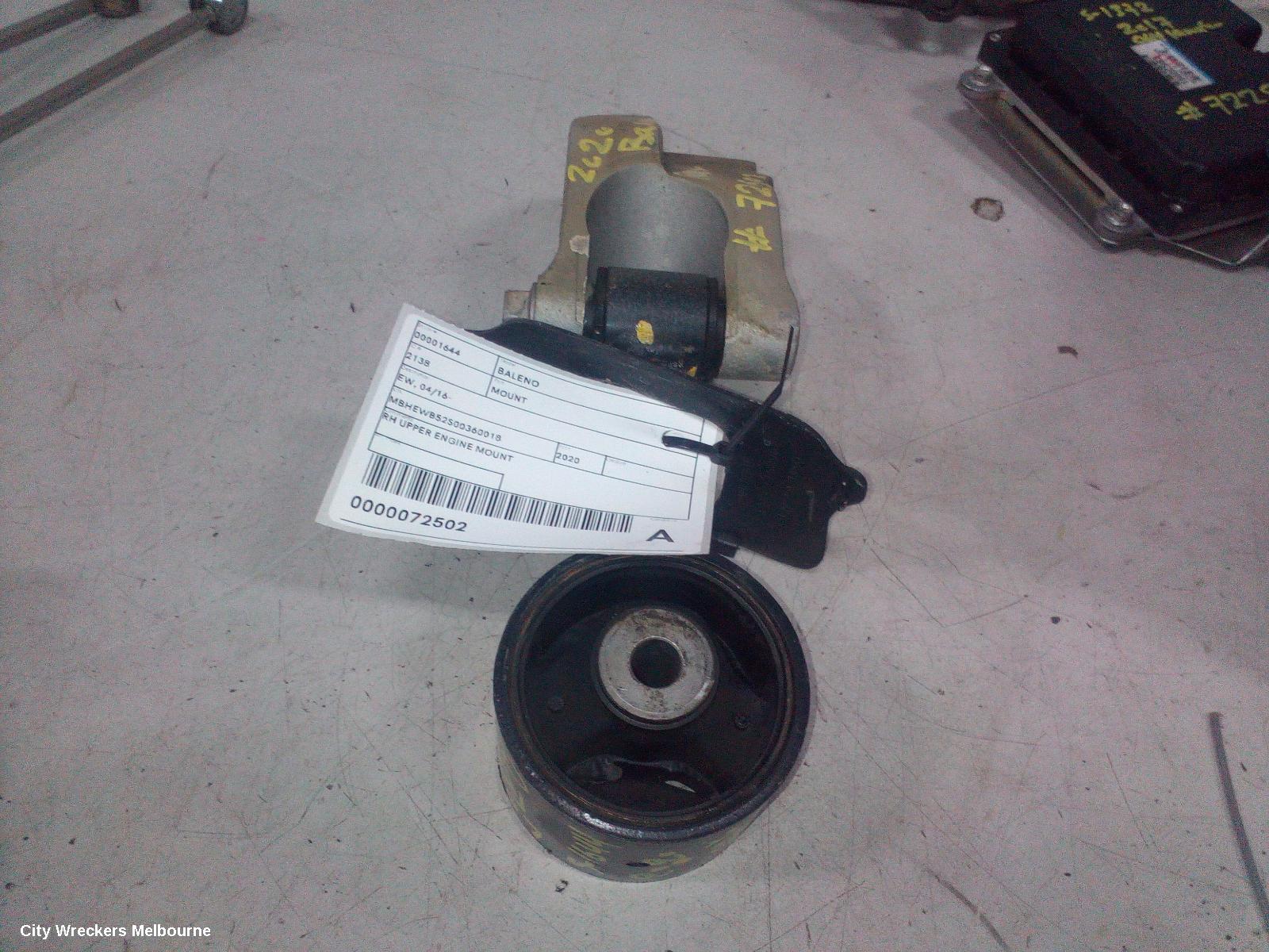 SUZUKI BALENO MOUNT, EW, 04/2016 - 12/2022