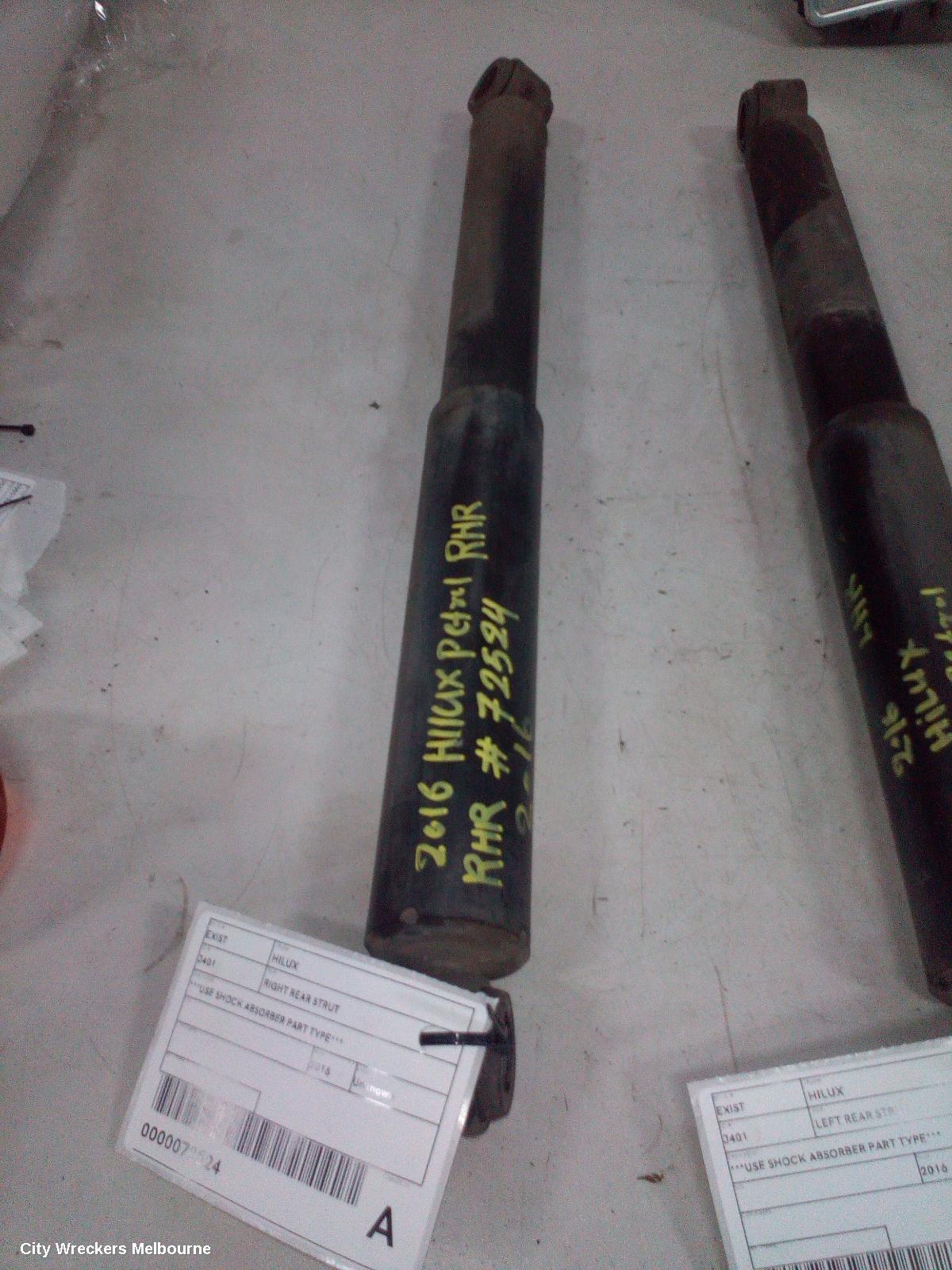 TOYOTA HILUX RIGHT REAR STRUT, ***USE SHOCK ABSORBER PART TYPE***