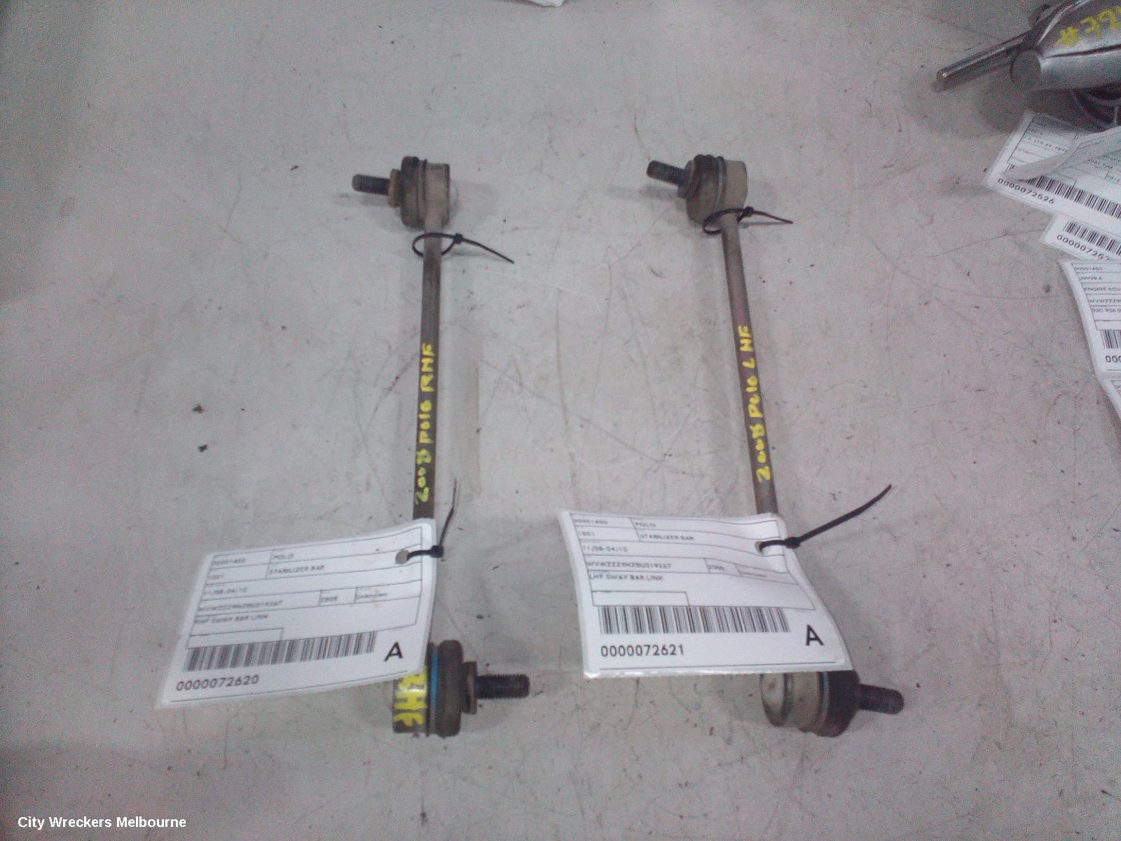 VOLKSWAGEN POLO STABILISER BAR, 11/2005 - 04/2010