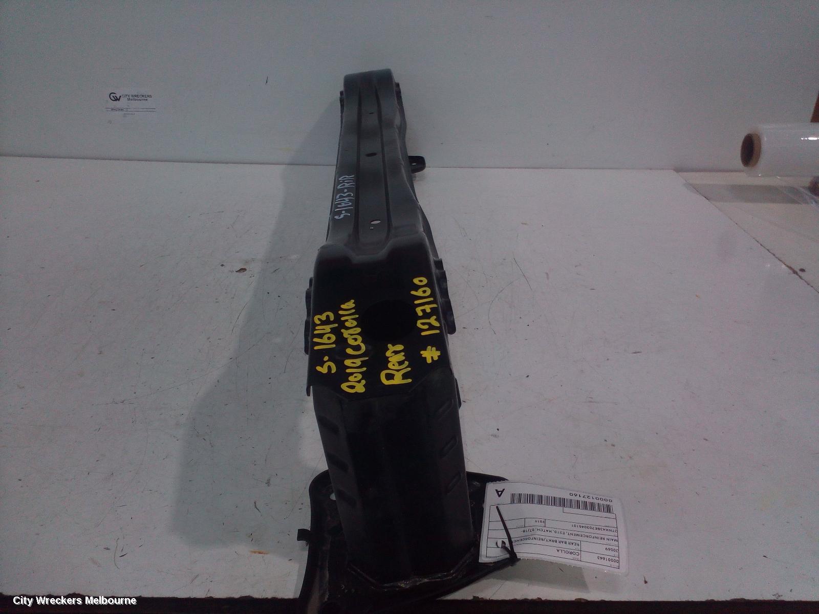 TOYOTA COROLLA R/BAR BRACKET/REINFO, MAIN REINFORCEMENT, E210, HATCH, 07/2018 ONWARDS