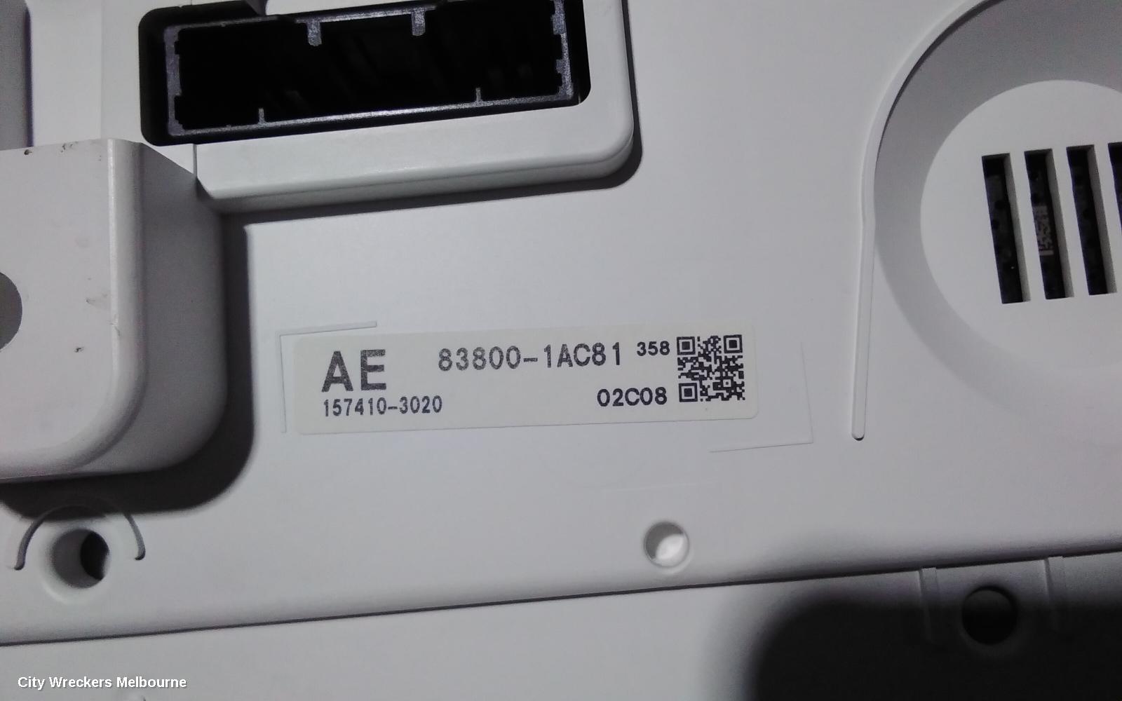 TOYOTA COROLLA INSTRUMENT CLUSTER, INSTRUMENT CLUSTER, AUTO T/M, HATCH, HYBRID, ASCENT SPORT/SX, ZWE211R, 07/2018 ONWARDS