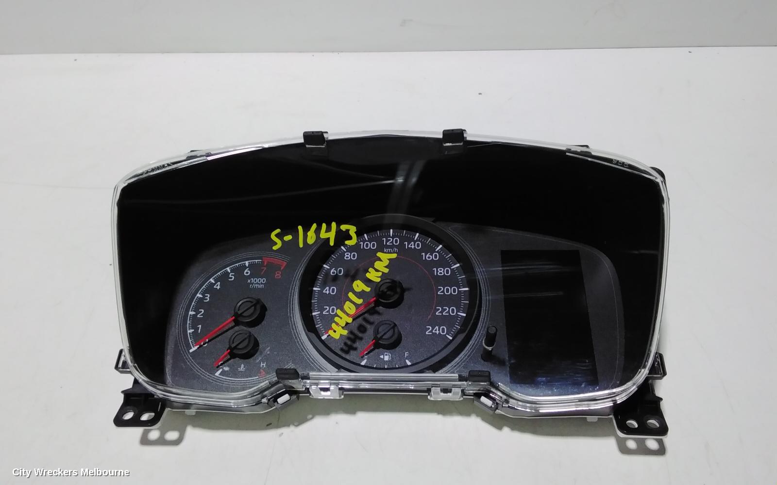 TOYOTA COROLLA INSTRUMENT CLUSTER, INSTRUMENT CLUSTER, AUTO T/M, HATCH, HYBRID, ASCENT SPORT/SX, ZWE211R, 07/2018 ONWARDS