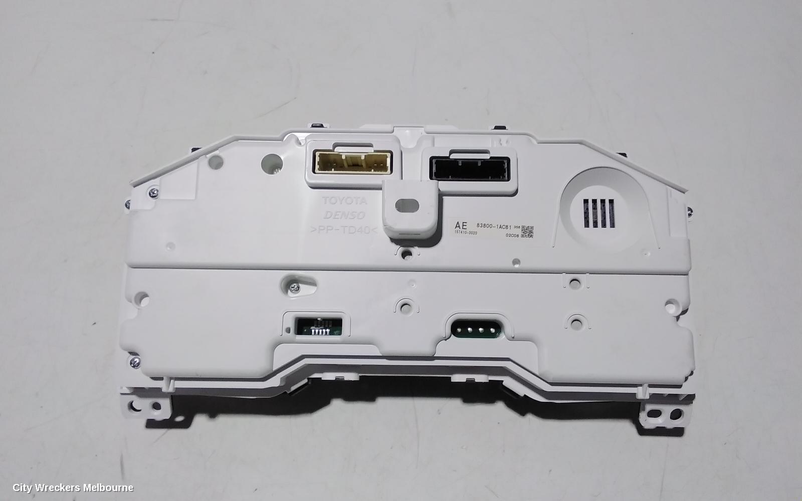 TOYOTA COROLLA INSTRUMENT CLUSTER, INSTRUMENT CLUSTER, AUTO T/M, HATCH, HYBRID, ASCENT SPORT/SX, ZWE211R, 07/2018 ONWARDS
