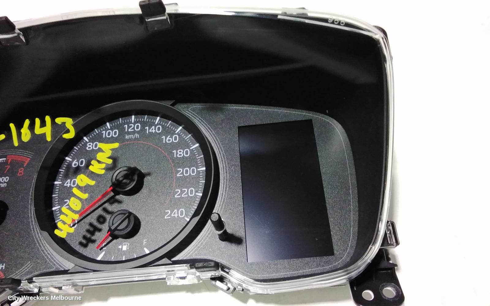 TOYOTA COROLLA INSTRUMENT CLUSTER, INSTRUMENT CLUSTER, AUTO T/M, HATCH, HYBRID, ASCENT SPORT/SX, ZWE211R, 07/2018 ONWARDS