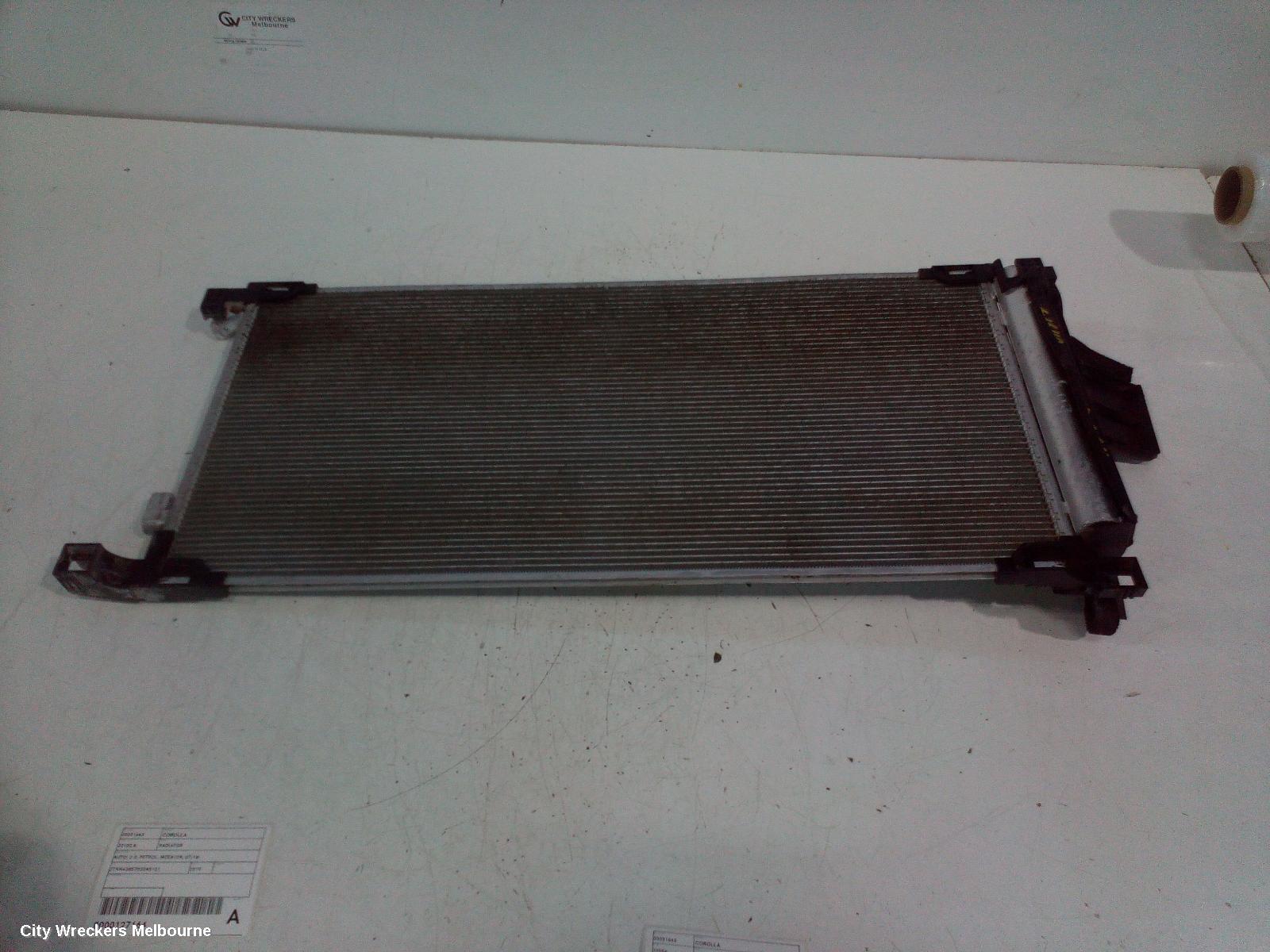 TOYOTA COROLLA A/C CONDENSER, MZEA12R, NON HYBRID, 07/2018 ONWARDS