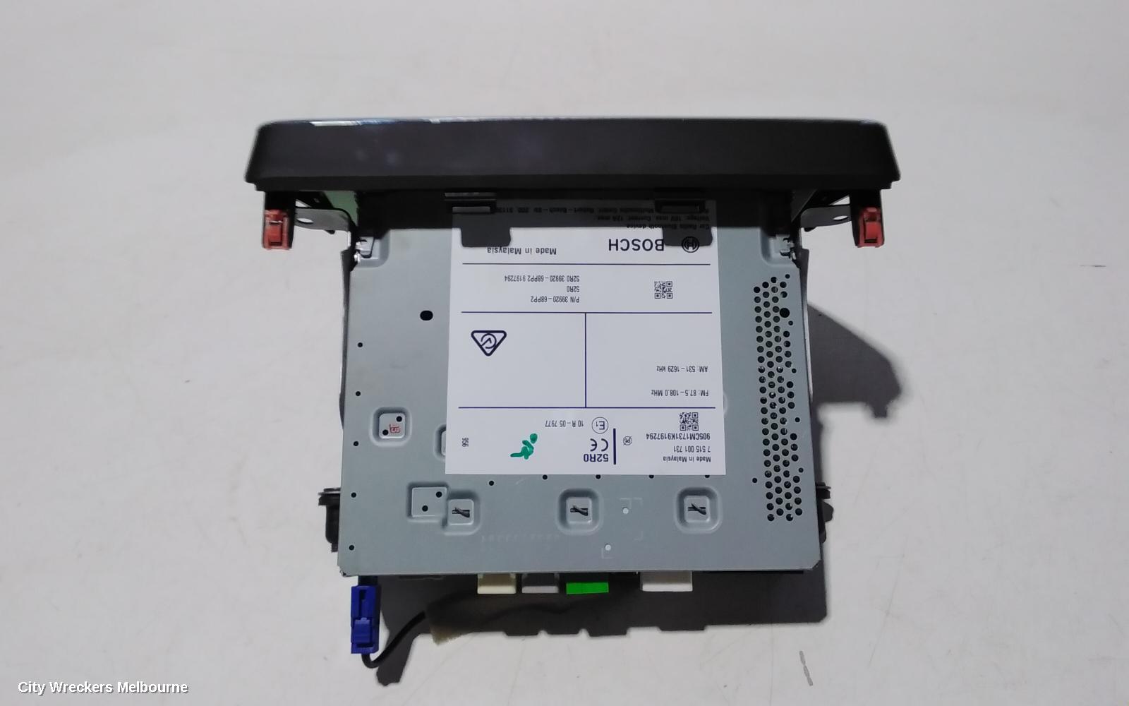 SUZUKI BALENO RADIO/CD/DVD/SAT/TV, DISPLAY UNIT, 7IN TOUCHSCREEN, EW, 04/2016 ONWARDS