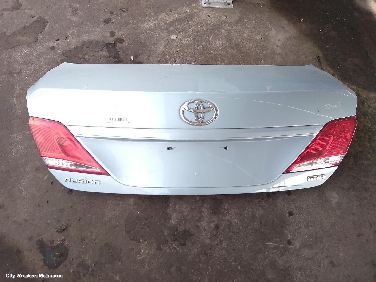 TOYOTA AURION BOOTLID/TAILGATE, BOOTLID, GSV40R, AT-X/PRODIGY/TOURING, NON SPOILER TYPE, 10/2006 - 08/2009
