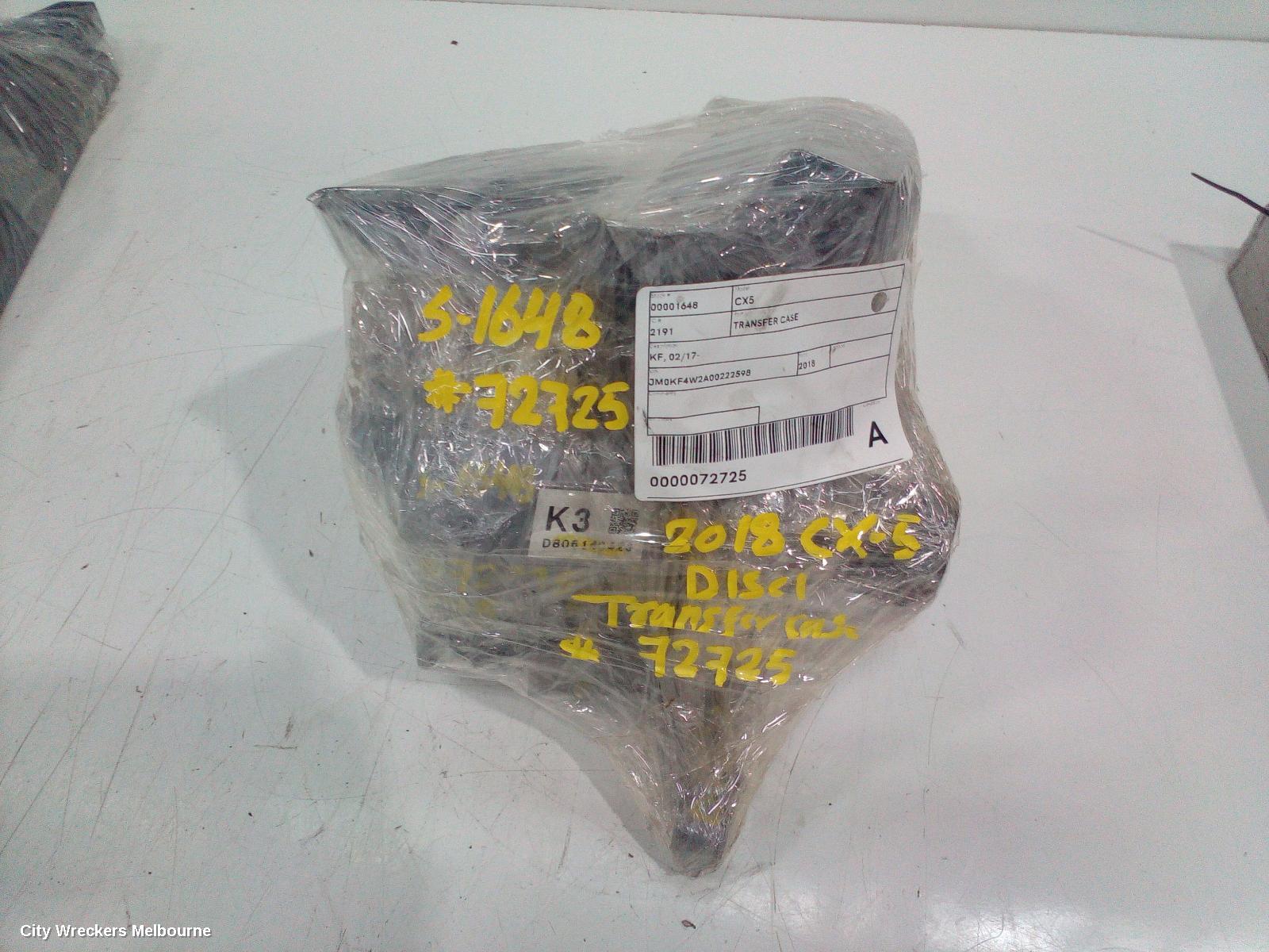 MAZDA CX5 TRANSFER CASE, KF, 02/2017 - 03/2026