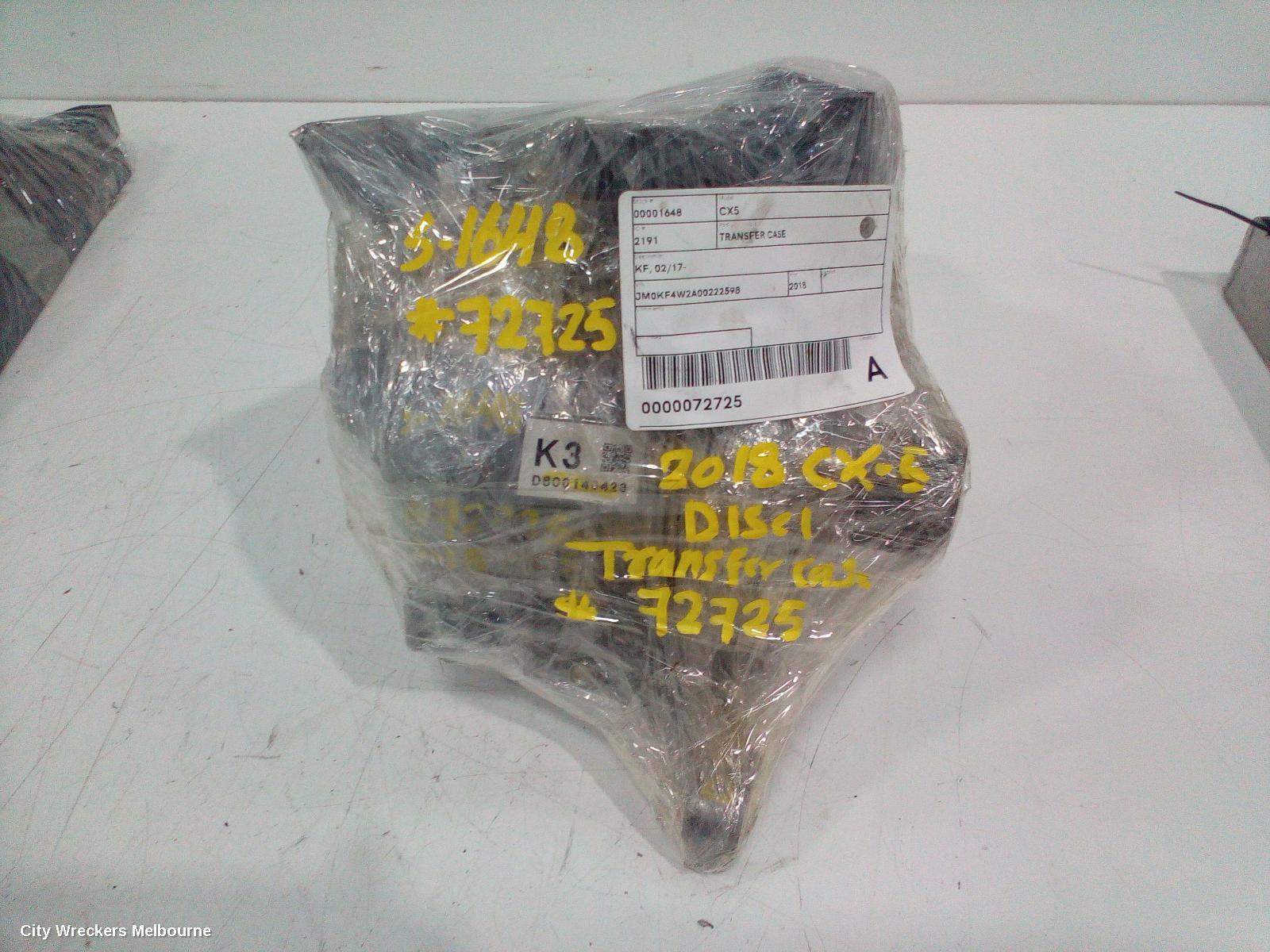 MAZDA CX5 TRANSFER CASE, KF, 02/2017 - 03/2026