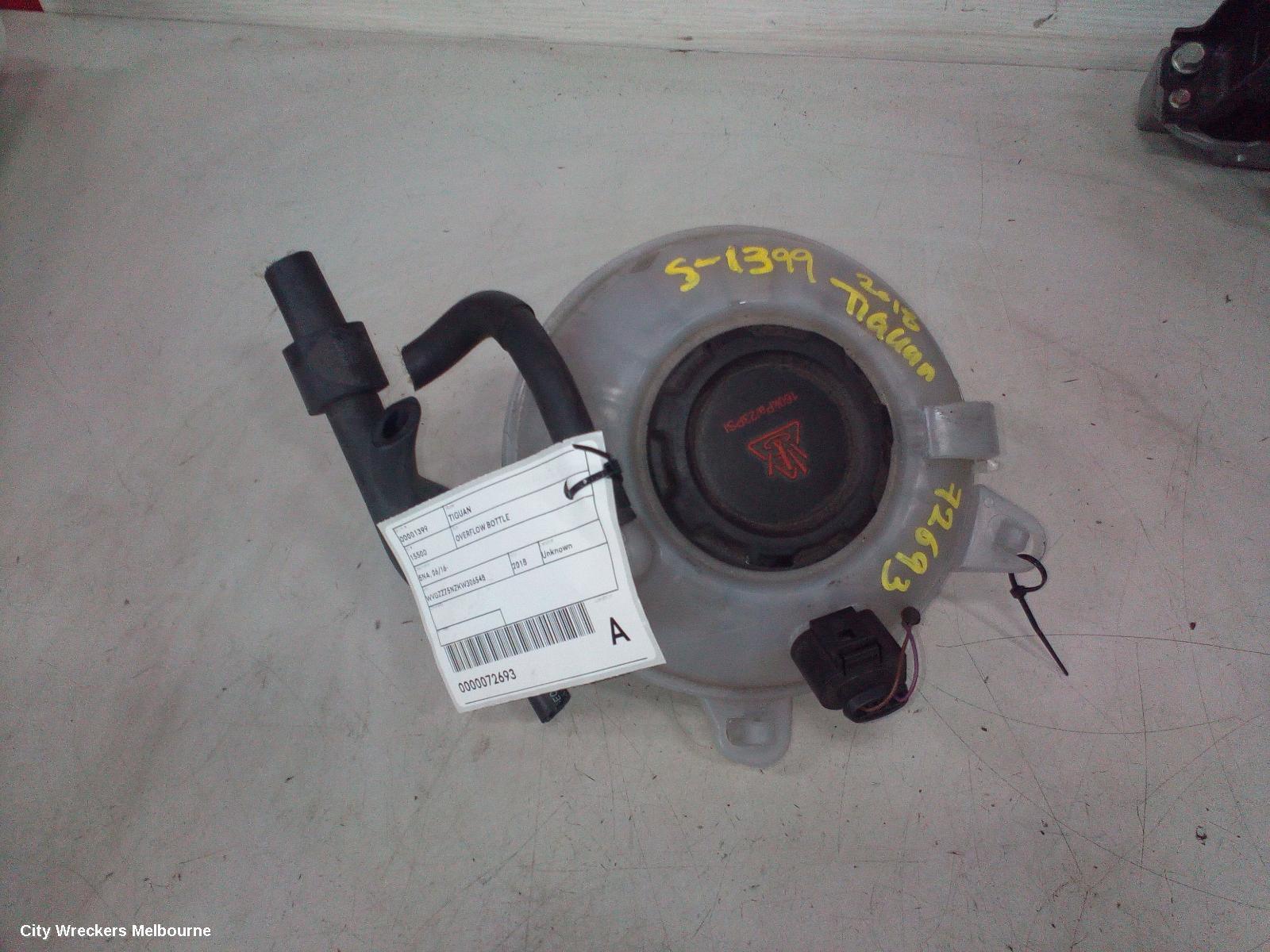 VOLKSWAGEN TIGUAN OVERFLOW BOTTLE, 5NA, 06/2016 - 02/2024