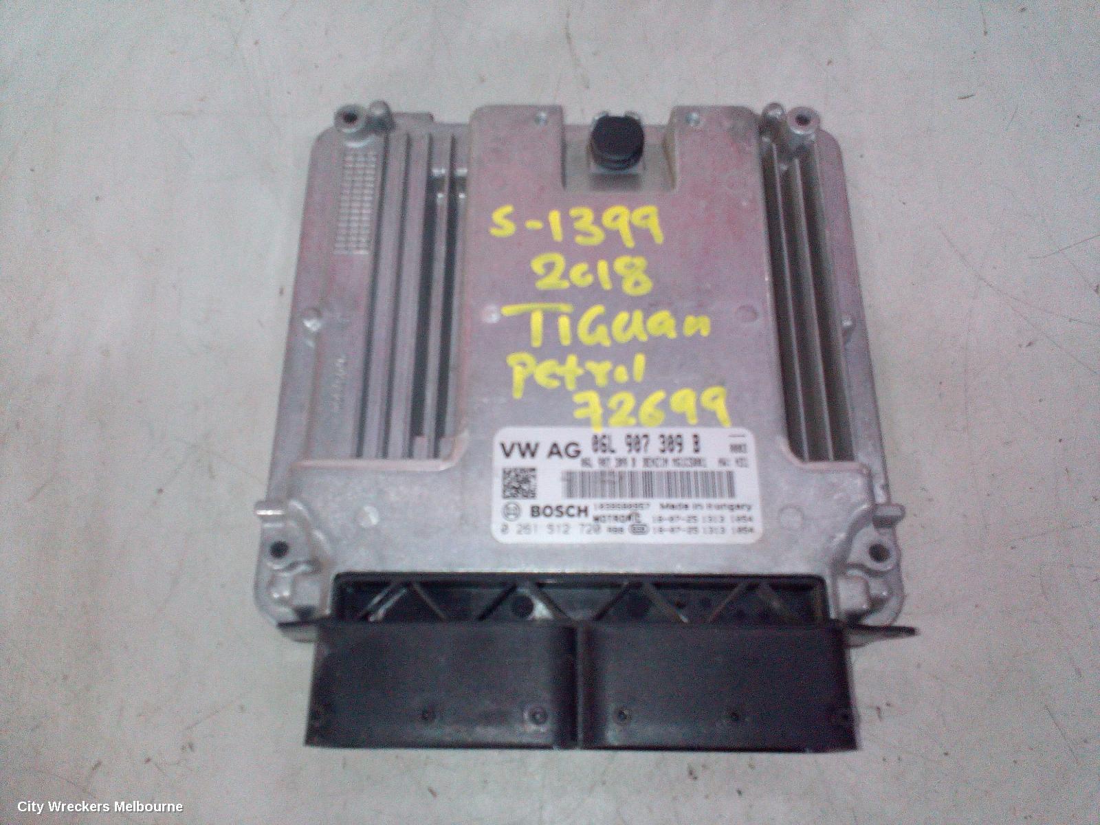 VOLKSWAGEN TIGUAN ECU, ENGINE ECU, 2.0, PETROL, ECU ONLY, CZPA CODE, 5NA, 06/2016 ONWARDS