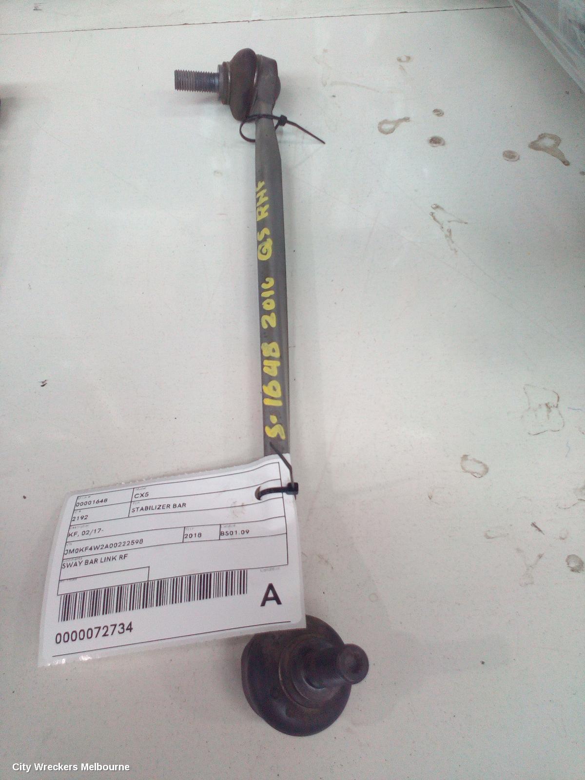 MAZDA CX5 STABILISER BAR, KF, RH FRONT SWAY BAR LINK, 02/2017 ONWARDS